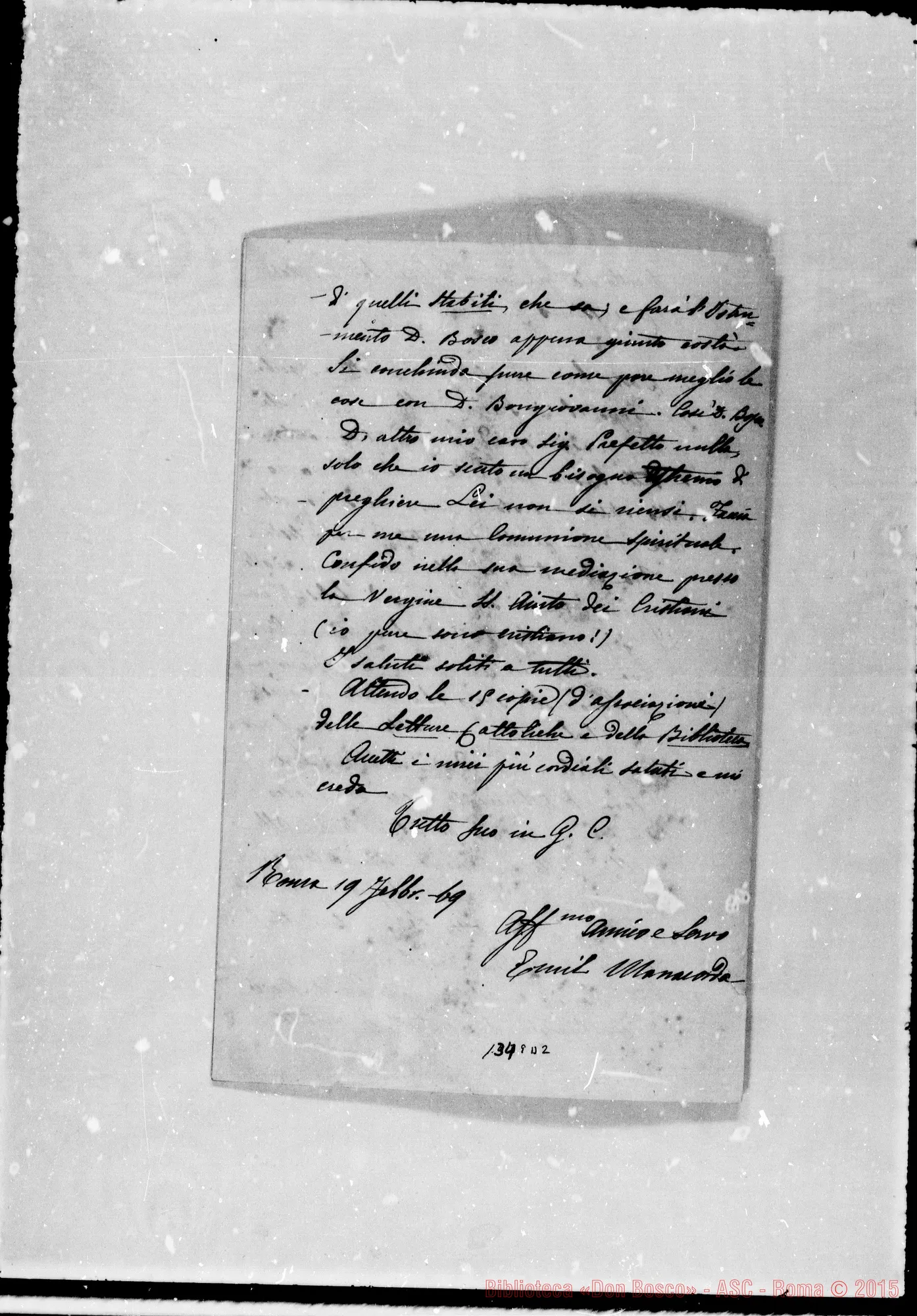 Fotogramma D 2 — Lettera: Manacorda-Rua