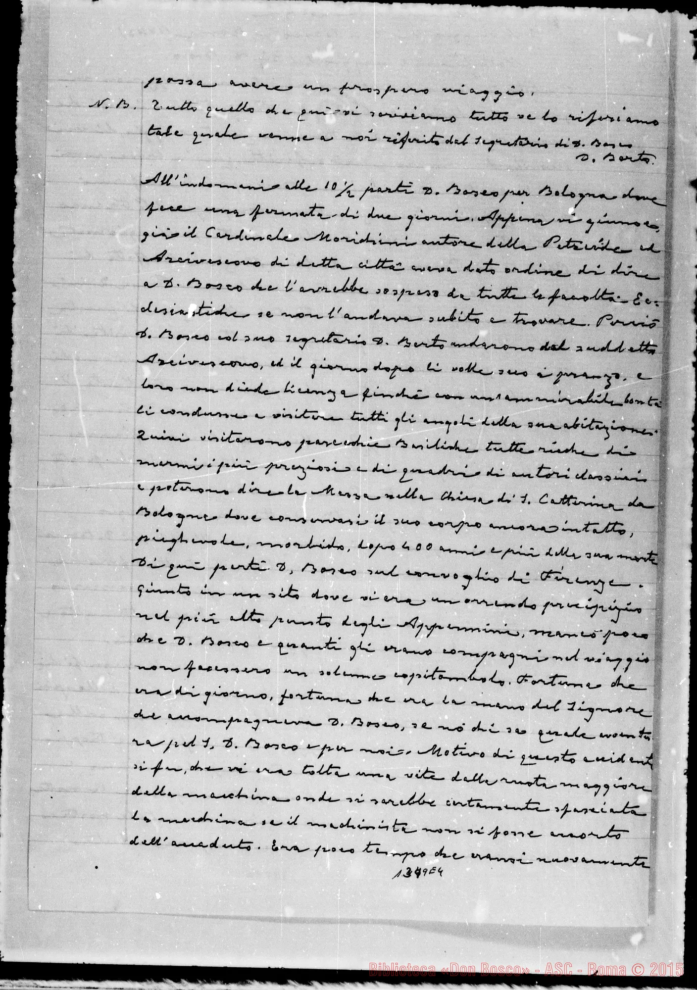Fotogramma E 4 — 1873: Relazione di D. Berto