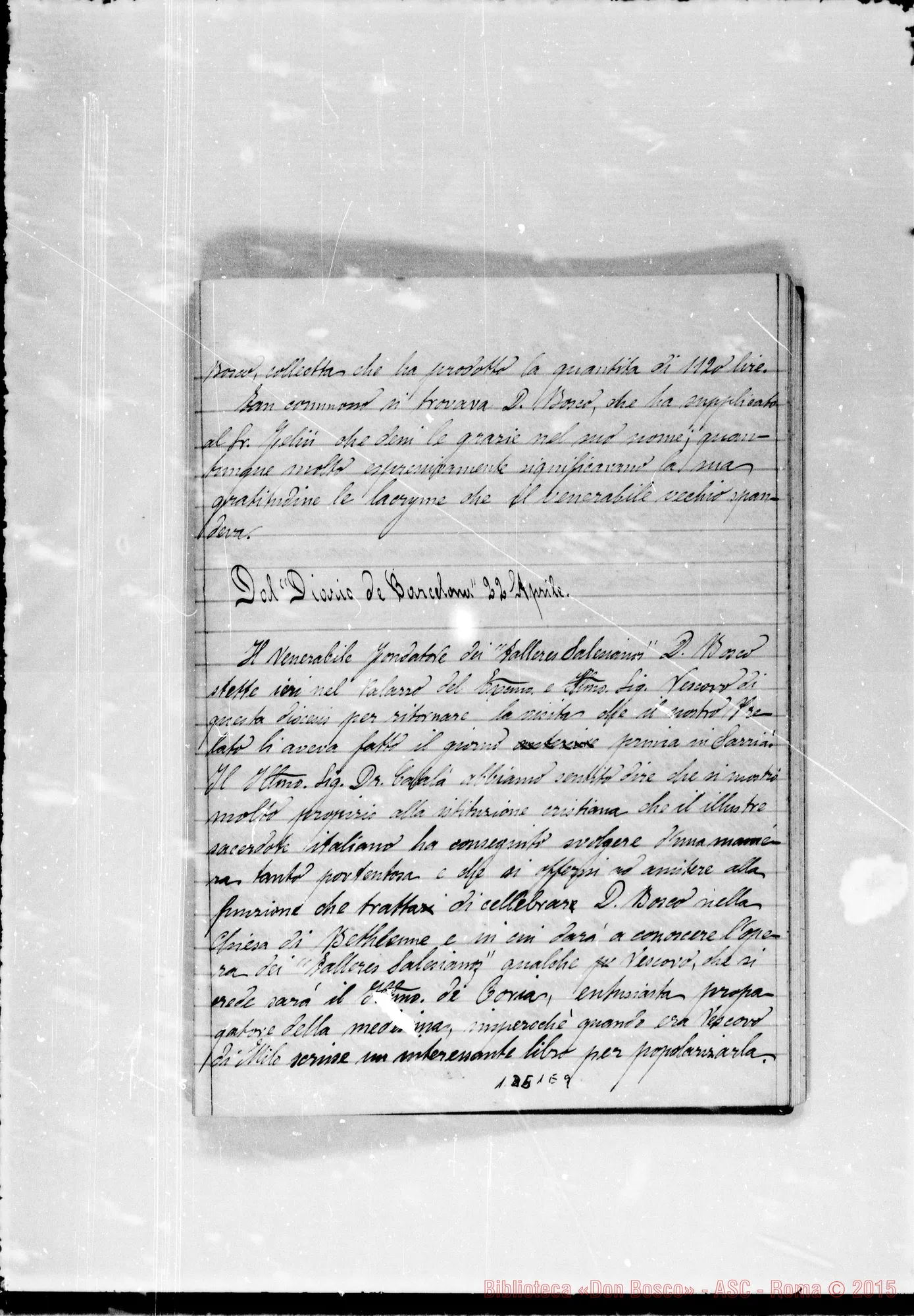 Fotogramma E 9 — SPAGNA: 1886: Copia di ritagli dei giornali sul soggiorno A Barcellona