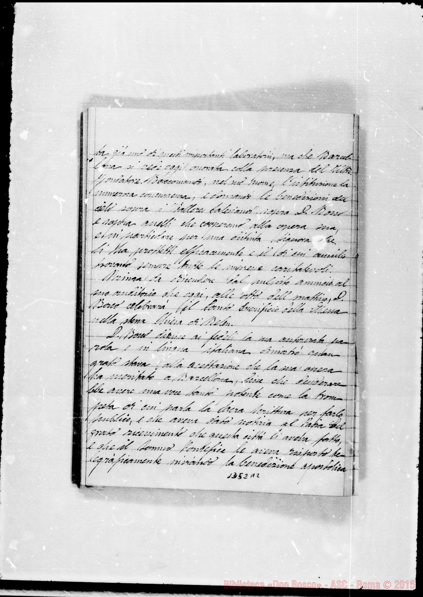 Fotogramma A 2 — SPAGNA: 1886: Copia di ritagli dei giornali sul soggiorno A Barcellona