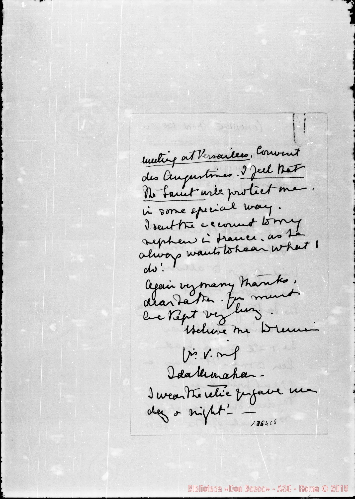 Fotogramma C 8 — Lettera: Monahan Ida conobbe D. Bosco