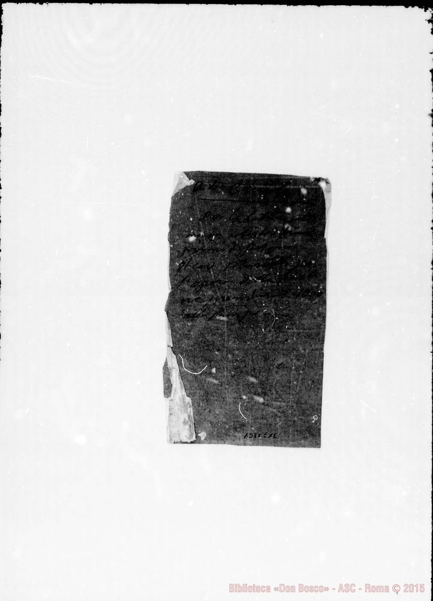 Fotogramma E 12 — Chiala: «Per le letture cattoliche…» Ms. autogr. Bosco
