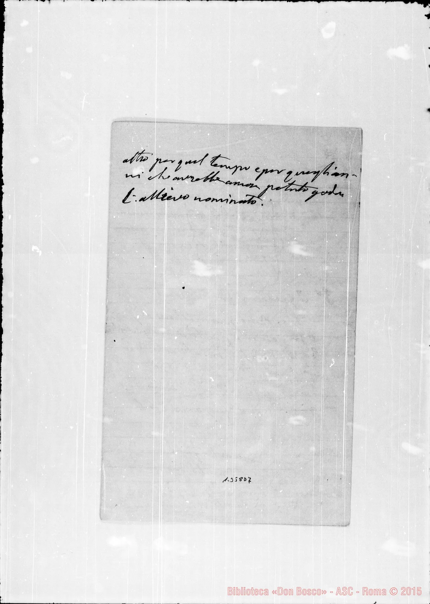 Fotogramma D 7 — Ghione Catherina: Convenzione tra Ghione E Bosco. Ms. autogr. Bosco