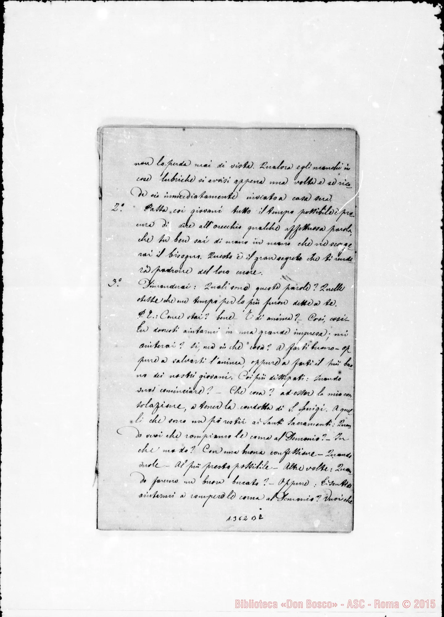 Fotogramma B 2 — Copia pulita dell’anteriore con dedica autogr. A D. Lemoyne. 31-1-1871
