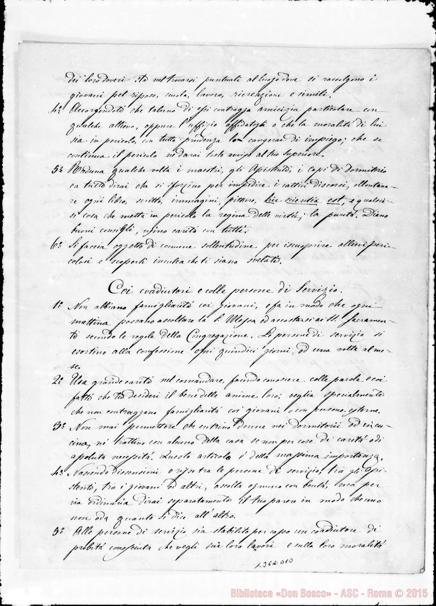 Fotogramma D 10 — Altra copia con dedica autografa A D. Paolo Albera. 27-10-1873