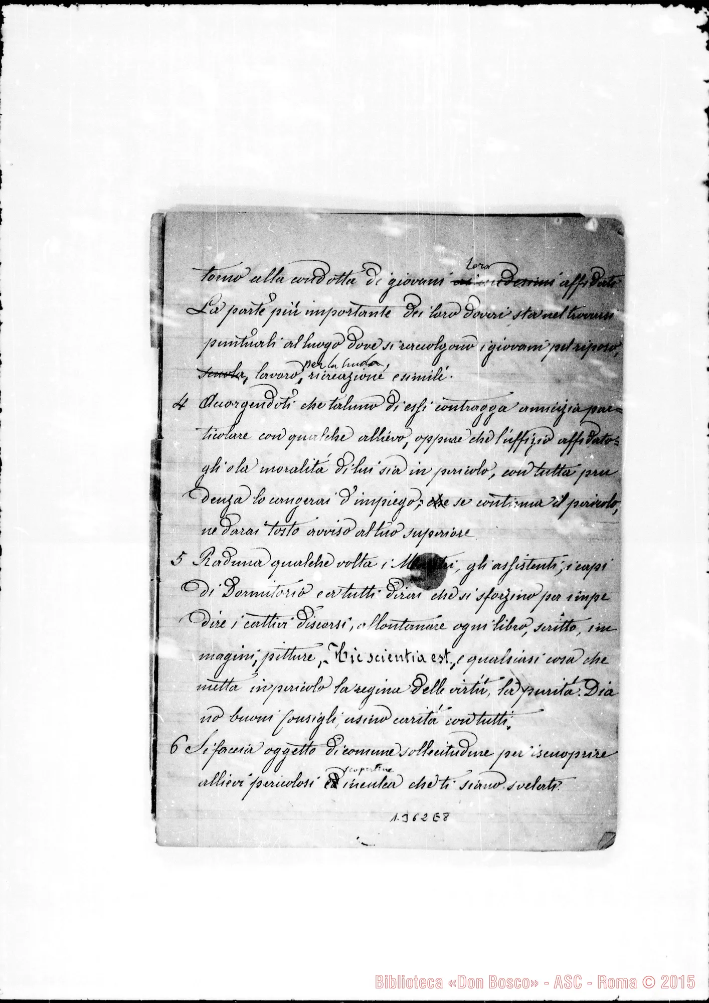 Fotogramma E 8 — Nuova copia, adesso con correz. E aggiunte Bosco per la tipografia. 19-3-1876