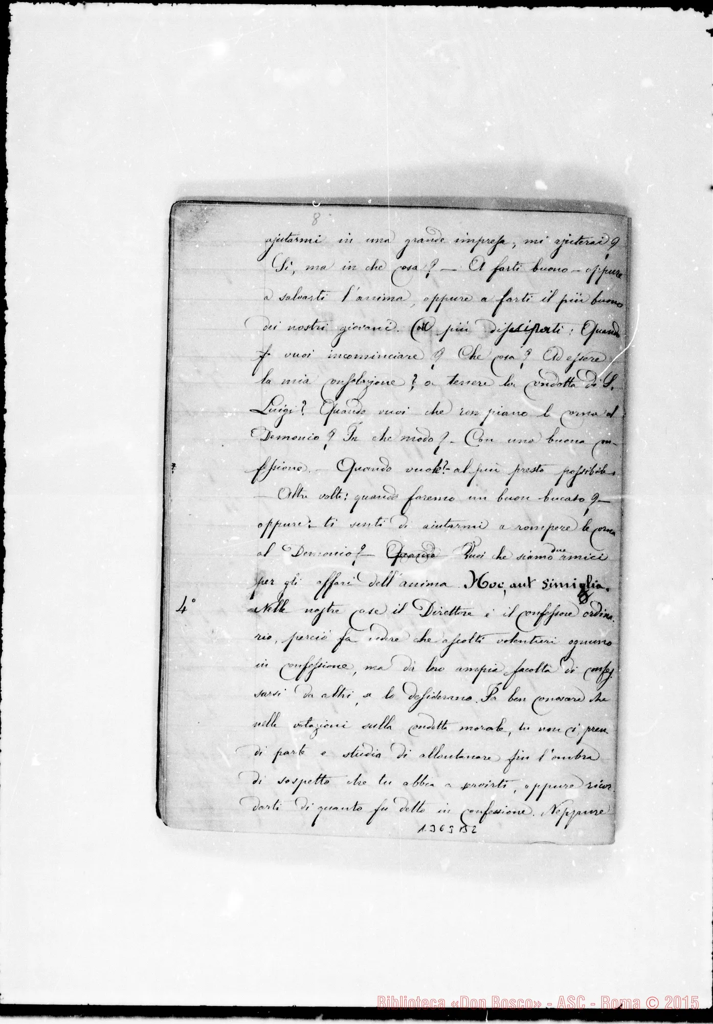Fotogramma B 2 — Copia della circolare ai Direttori, con correz. Rua