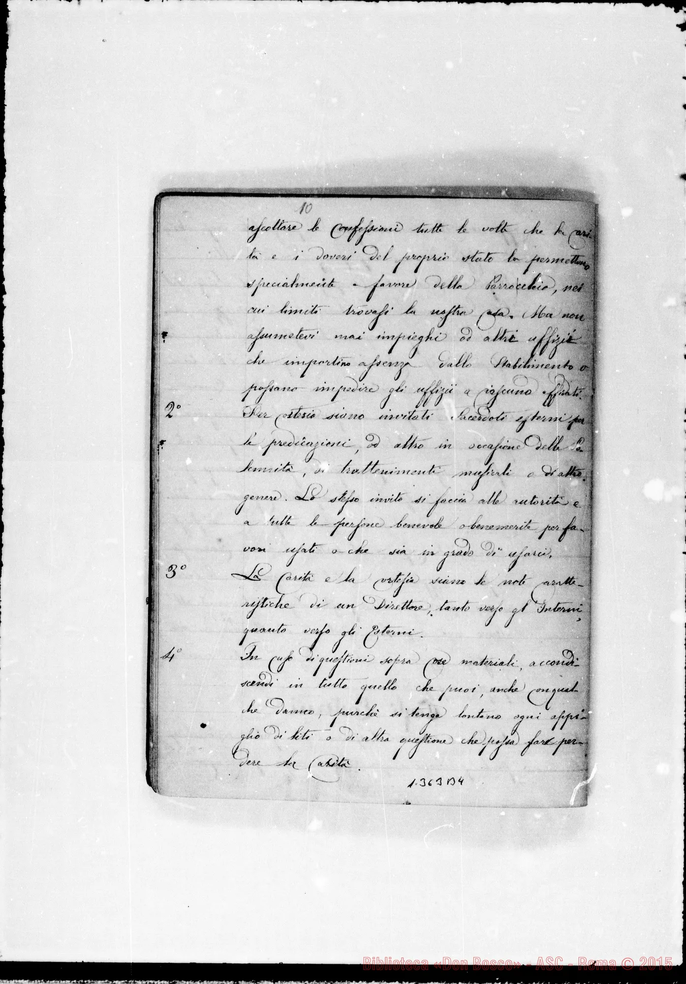 Fotogramma B 4 — Copia della circolare ai Direttori, con correz. Rua