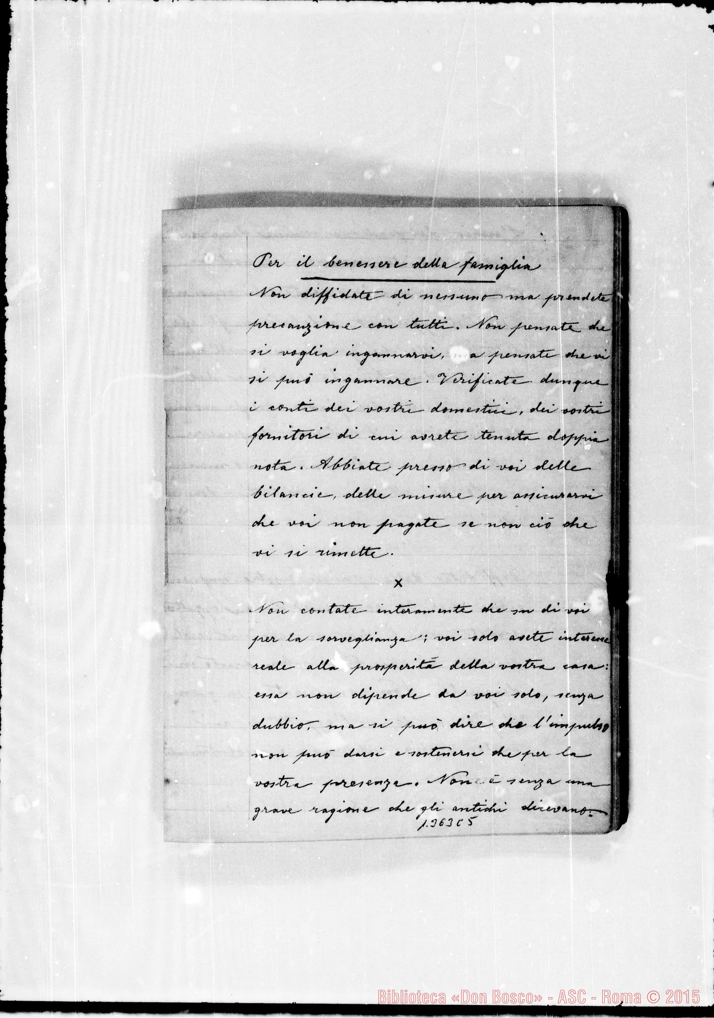 Fotogramma C 5 — Copia della circolare ai Direttori, con correz. Rua