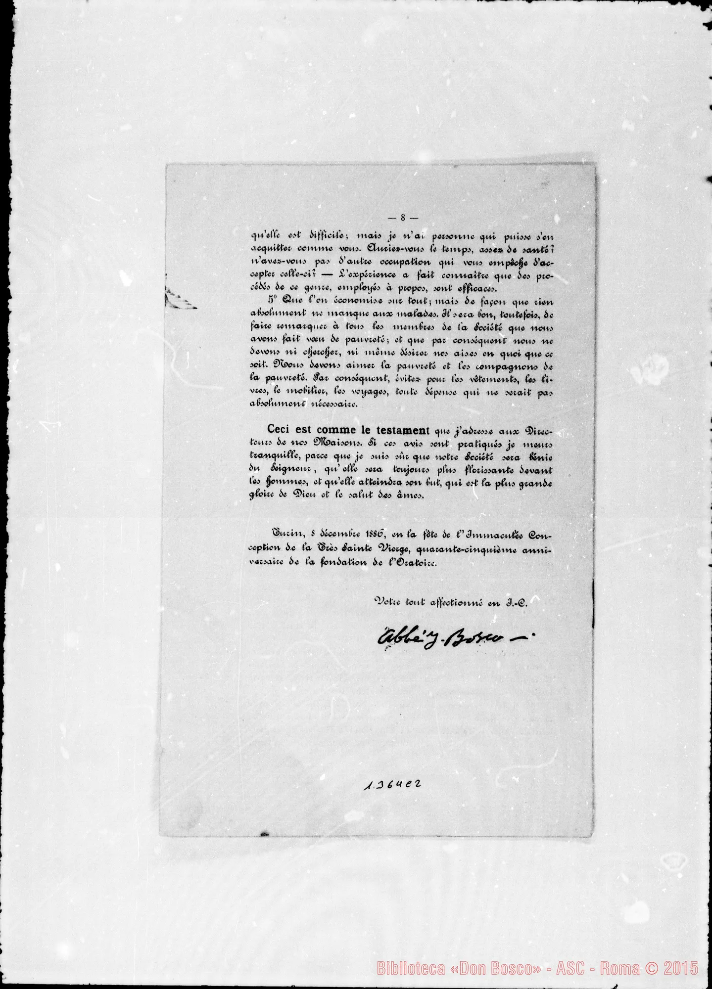 Fotogramma C 2 — E anche in lingua francese, con data del 8-12-1886