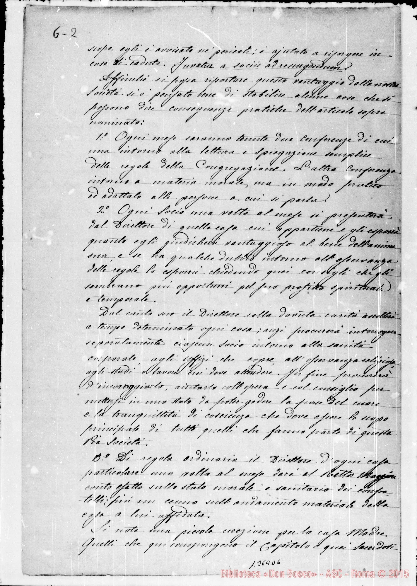 Fotogramma D 6 — Copia pulita con autogr. Bosco alla fine. 15 agosto 1869