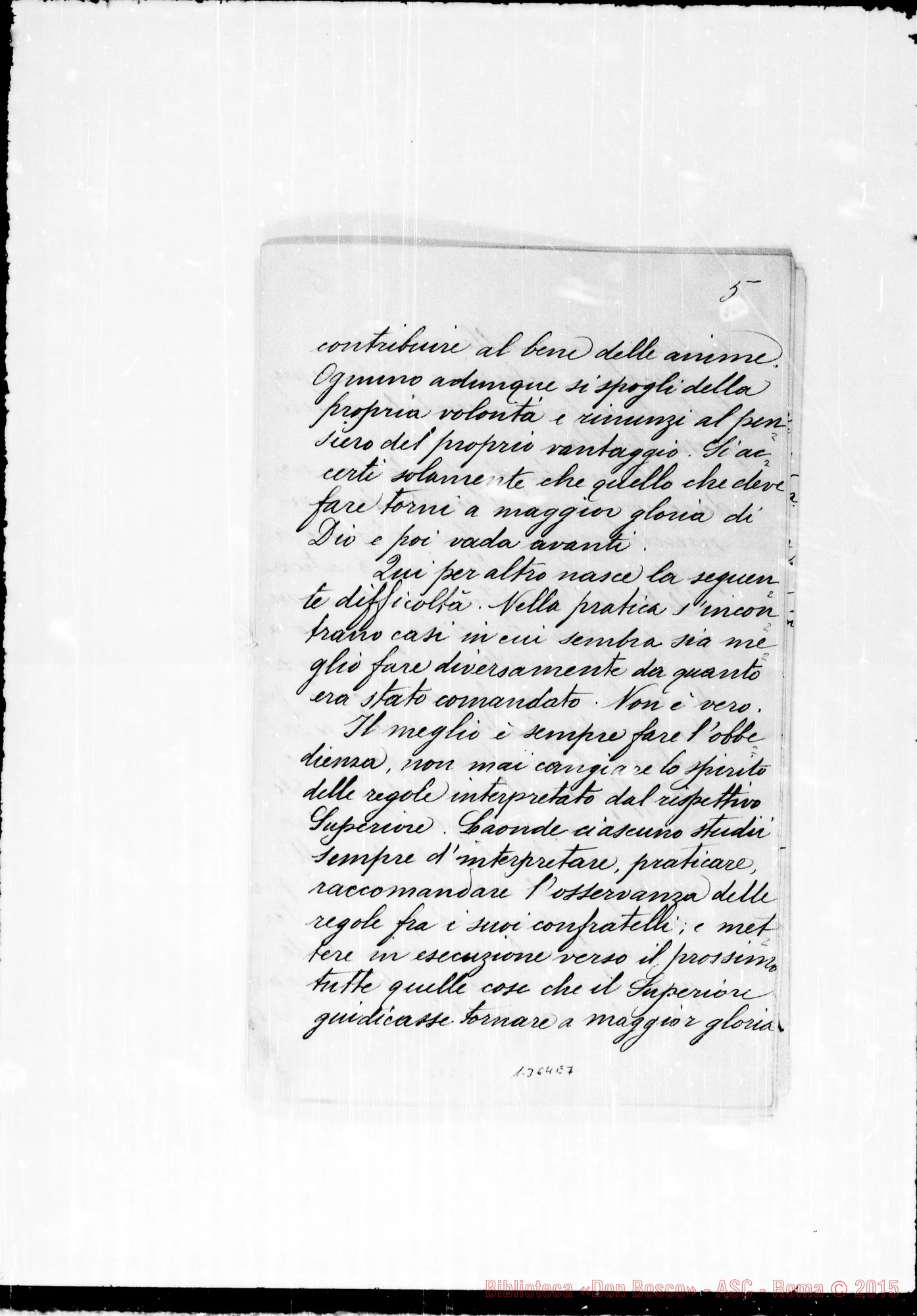 Fotogramma E 7 — «Sull’unità di spirito E di amministrazione». Copia dell’anteriore