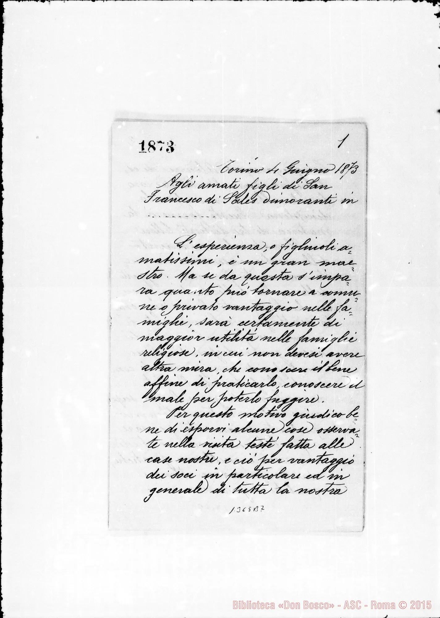 Fotogramma B 7 — Copia: «SuN’andamento materiale delle Case»