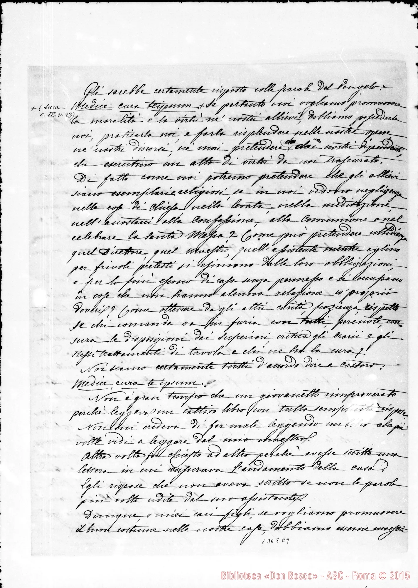 Fotogramma E 9 — Copia pulita per la casa di Lanzo con firma autogr. Bosco