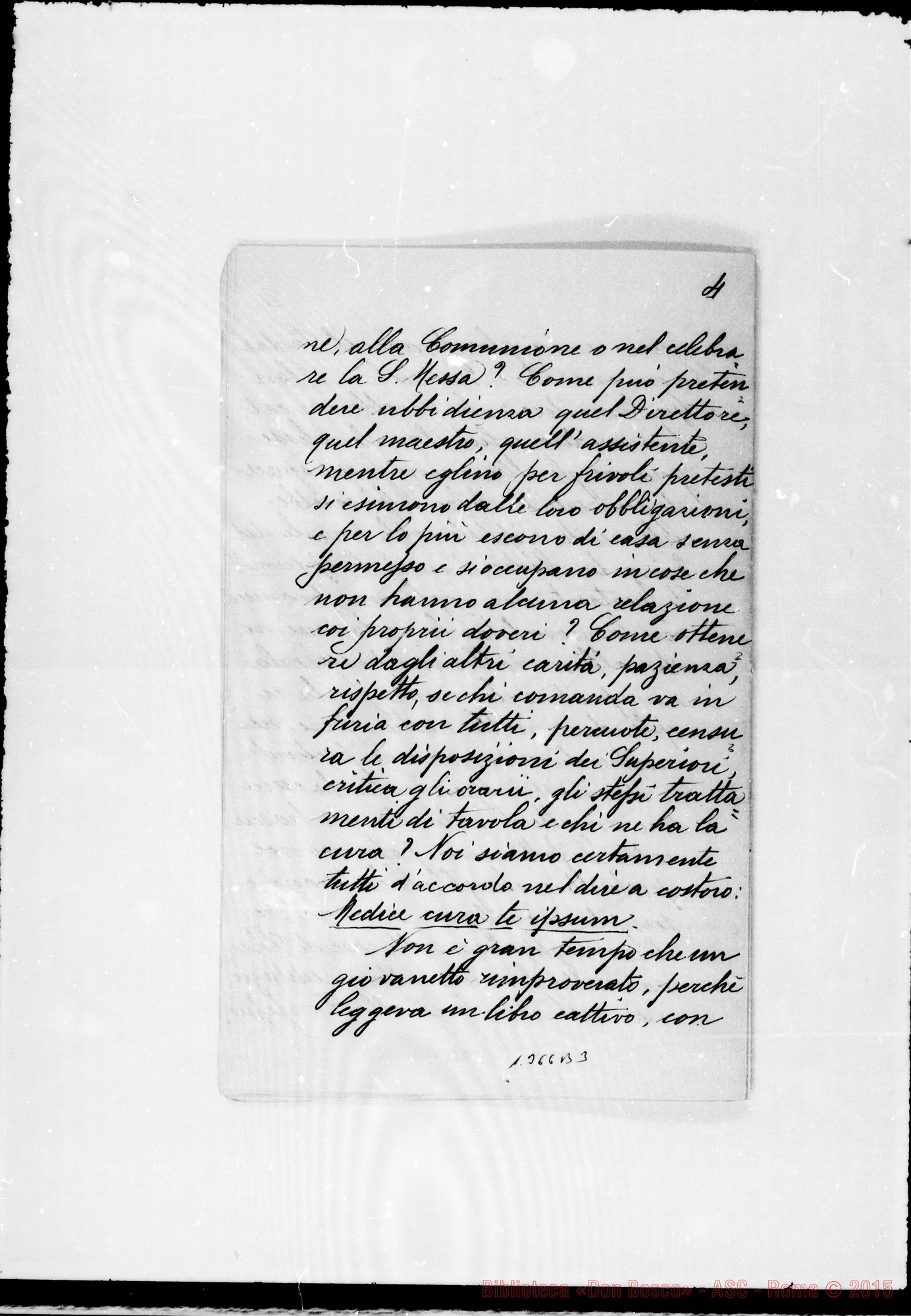 Fotogramma B 3 — Copia di questa circolare: «Sulla necessità della moralità nei Soci…»
