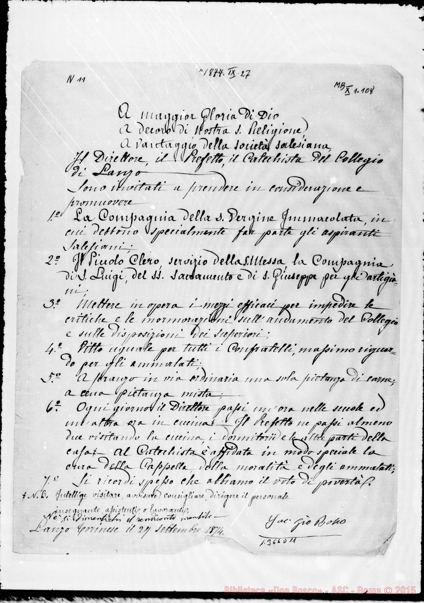 Fotogramma D 11 — Copia pulita con firma autogr. E anche autogr. Bosco in fine