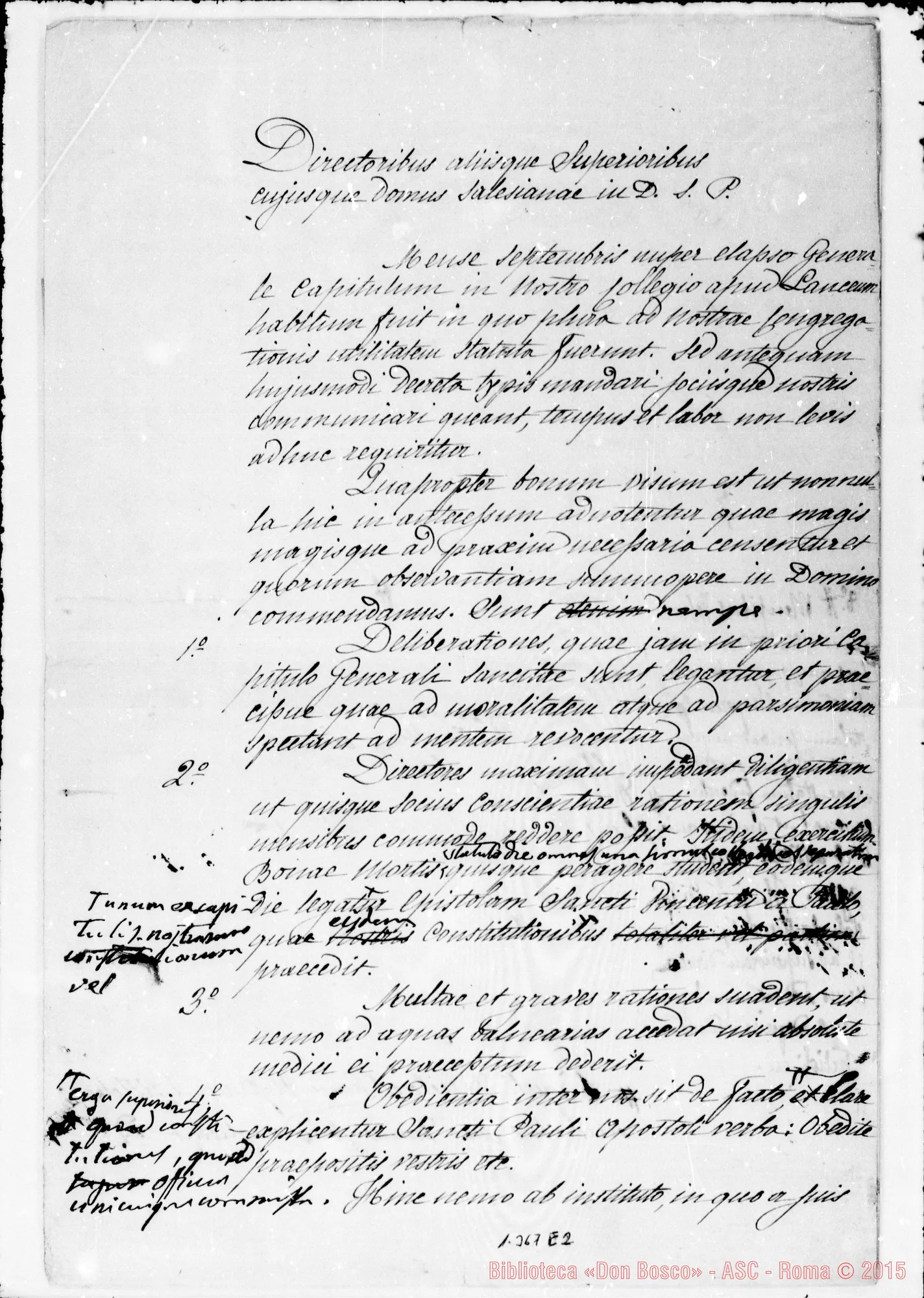 Fotogramma E 2 — Copia ms. con correz. E aggiunte Bosco E Rua