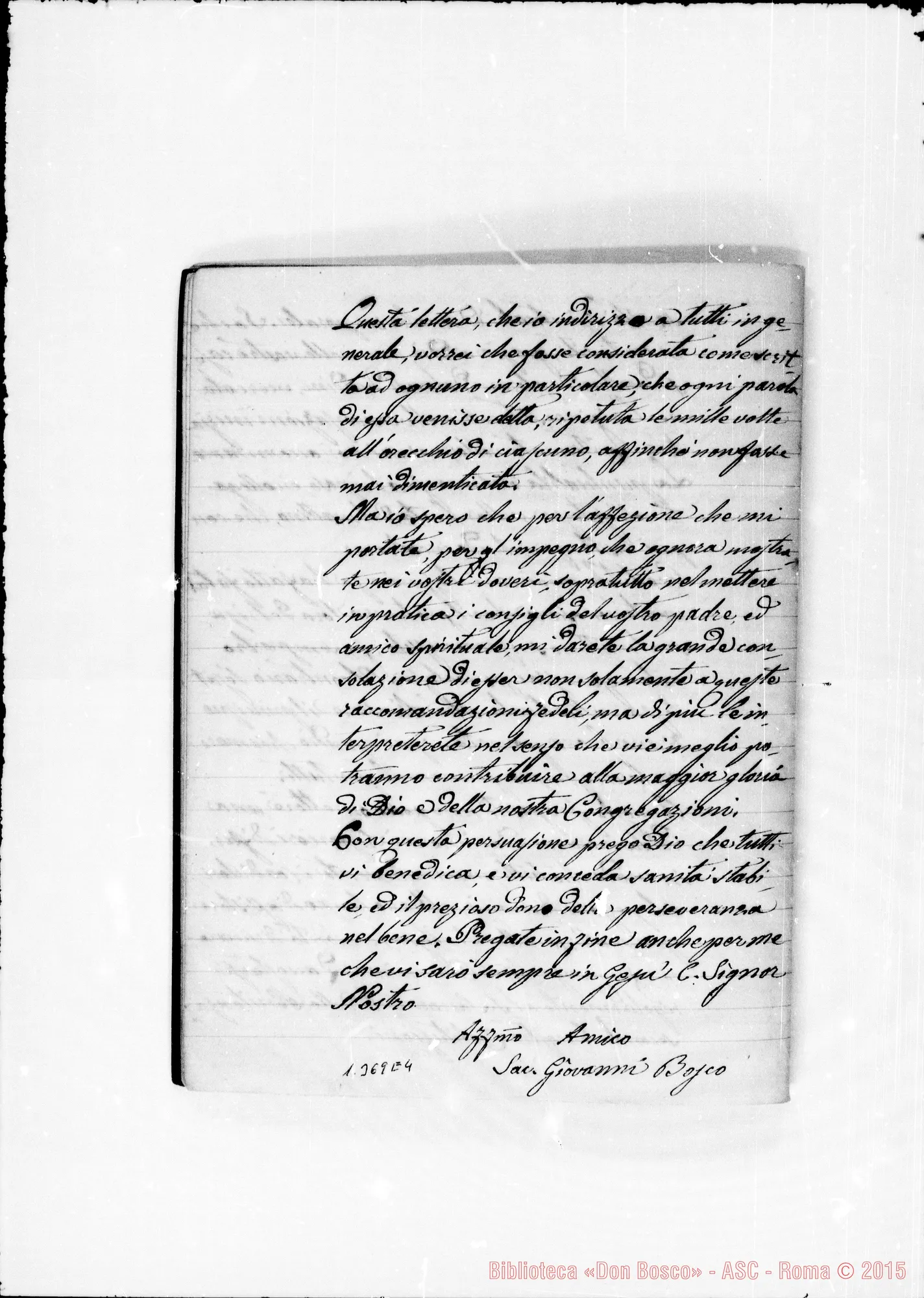 Fotogramma E 4 — Due Quaderni con copia ms. delle Lettere Circolari di D. Bosco
