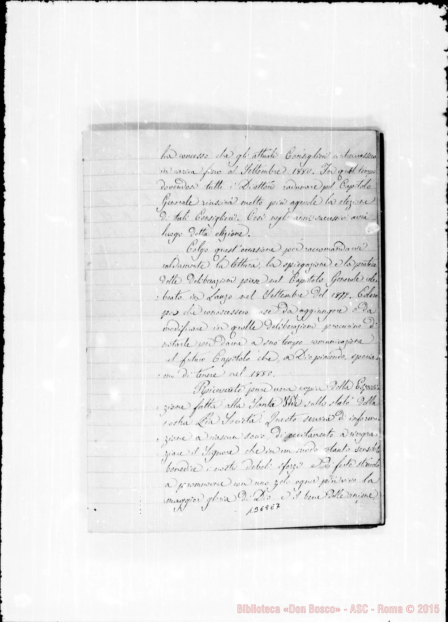 Fotogramma E 7 — Due Quaderni con copia ms. delle Lettere Circolari di D. Bosco