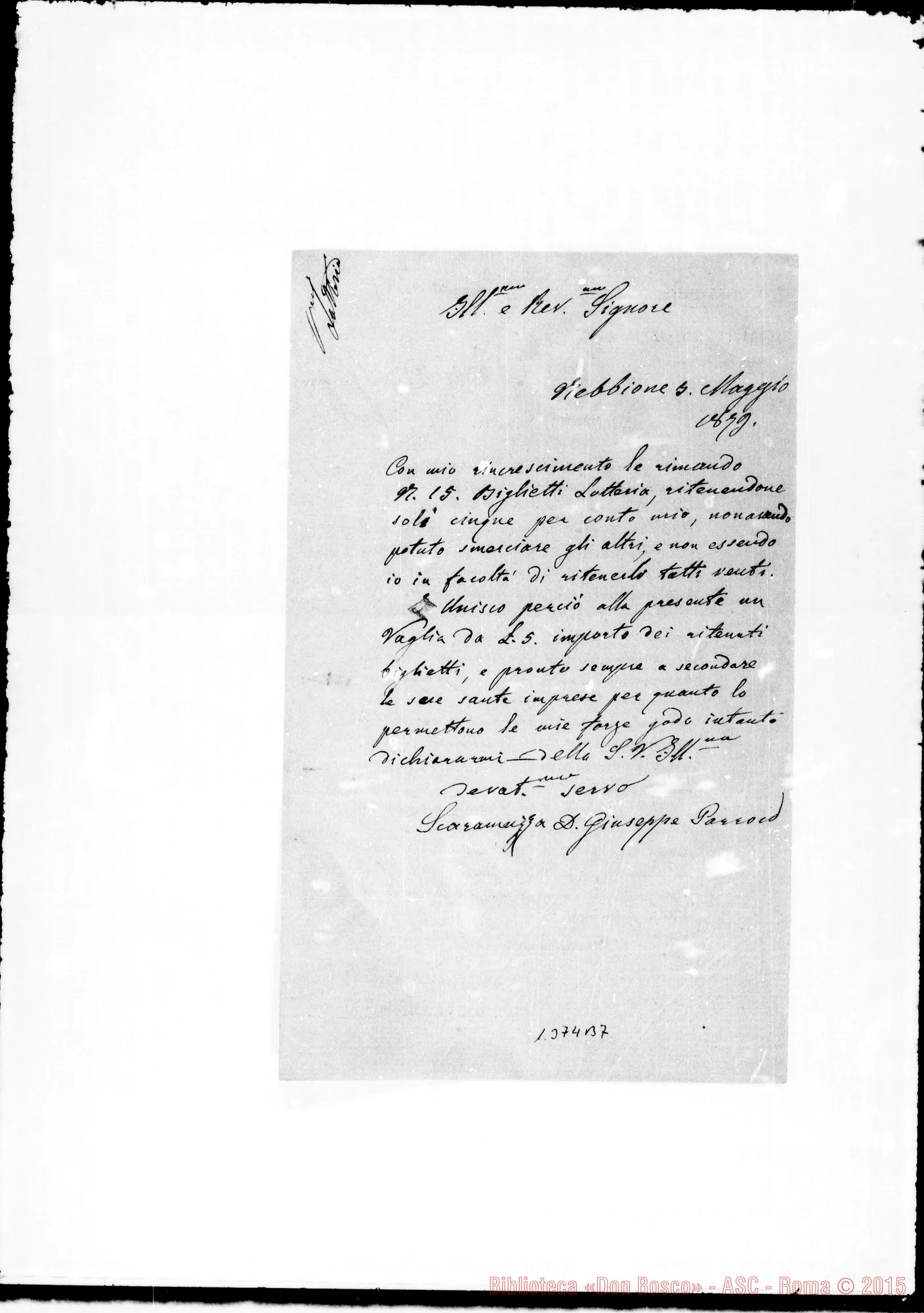 Fotogramma B 7 — Alcune risposte