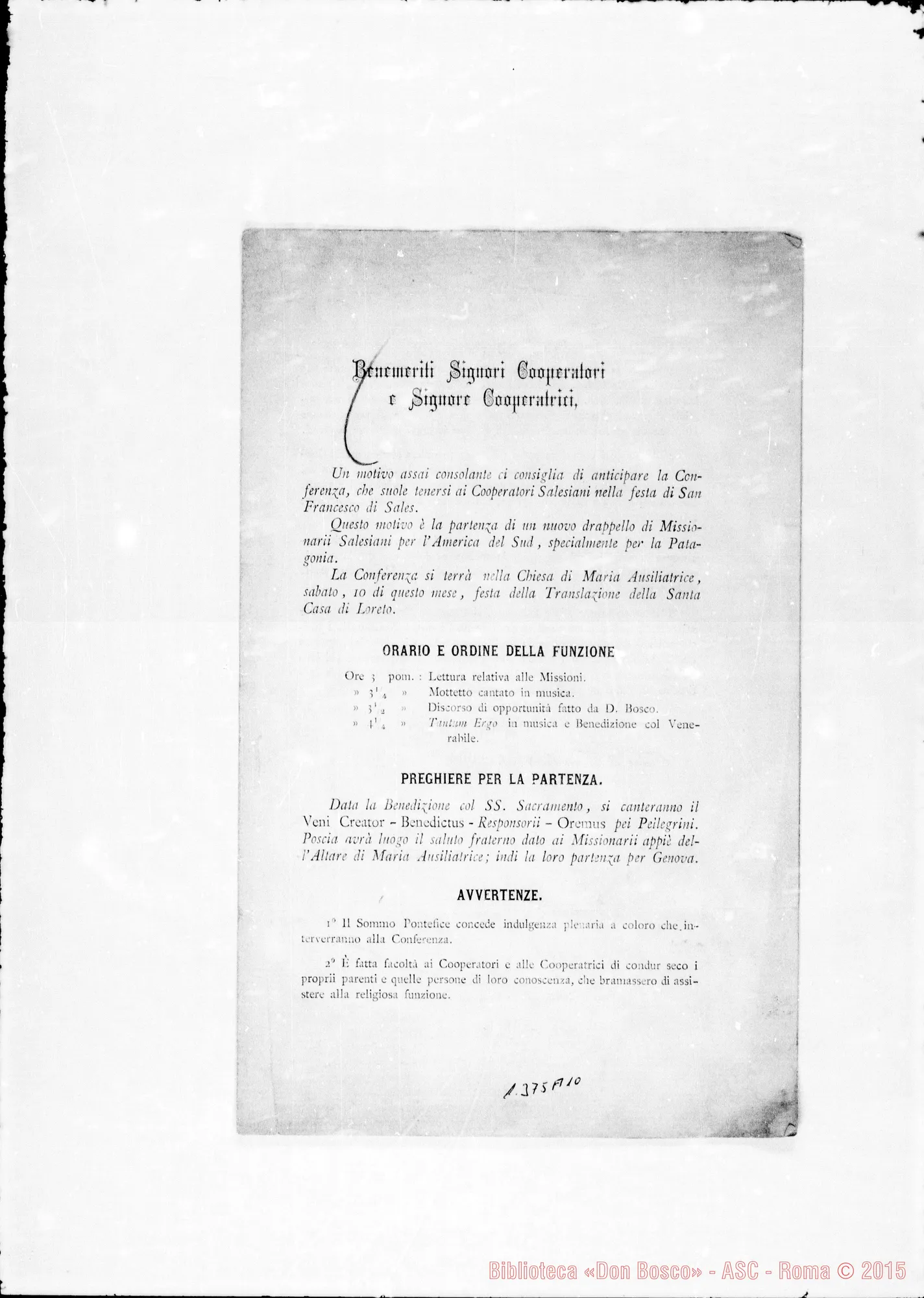 Fotogramma A 10 — Stampato