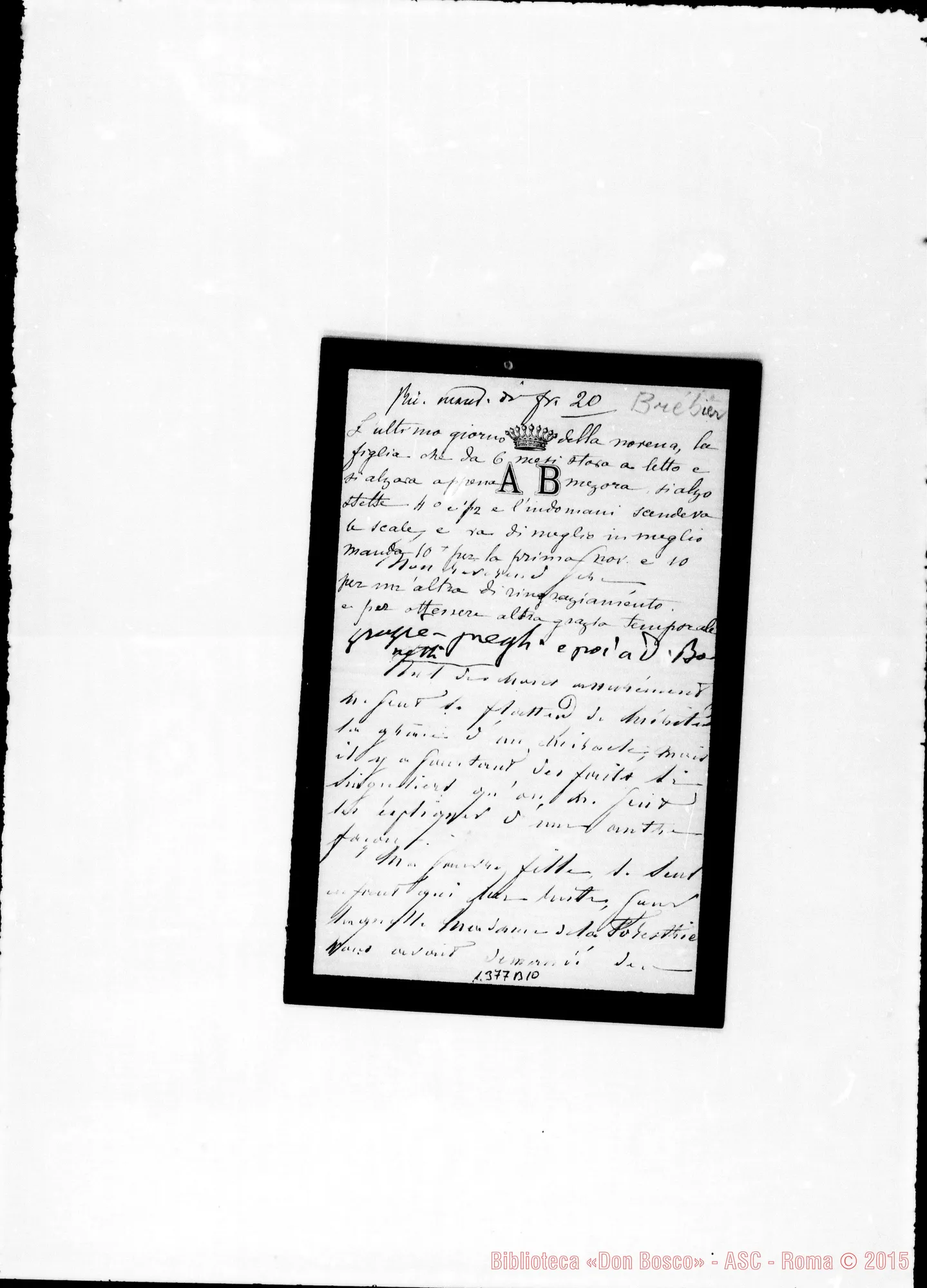 Fotogramma B 10 — Brebier A.