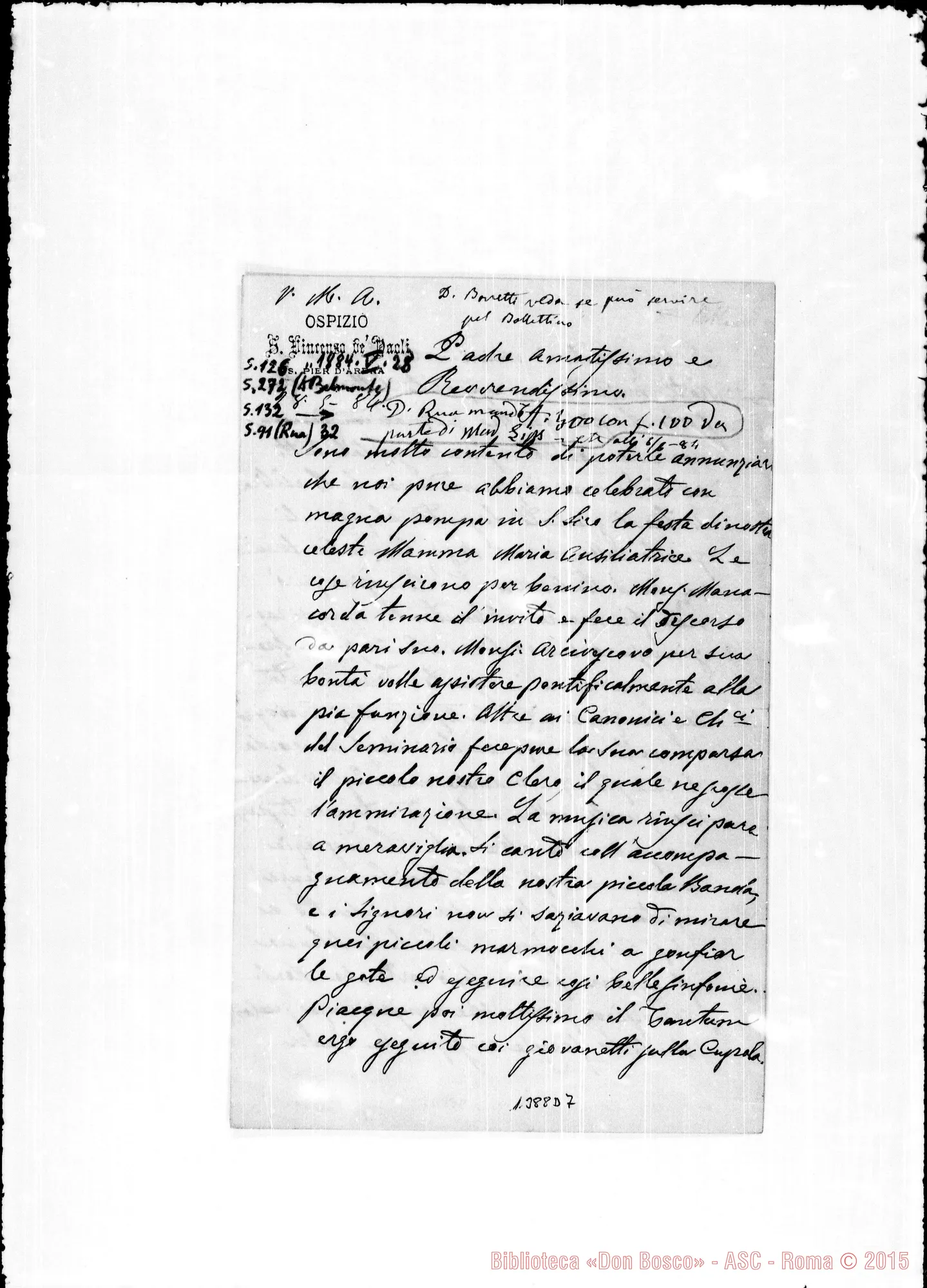 Fotogramma D 7 — Belmonte Domenico