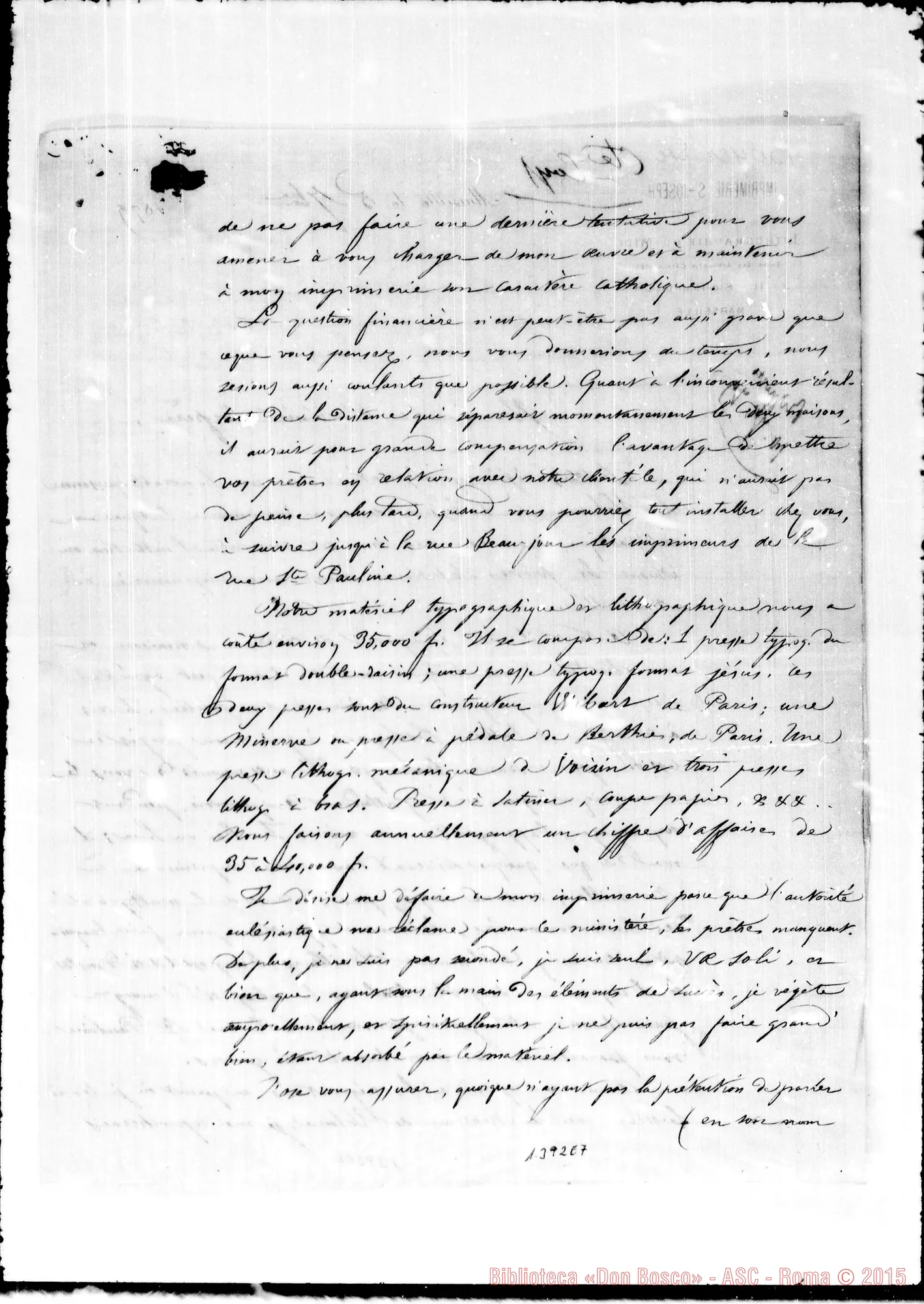 Fotogramma E 7 — Boyer. Annessa risposta
