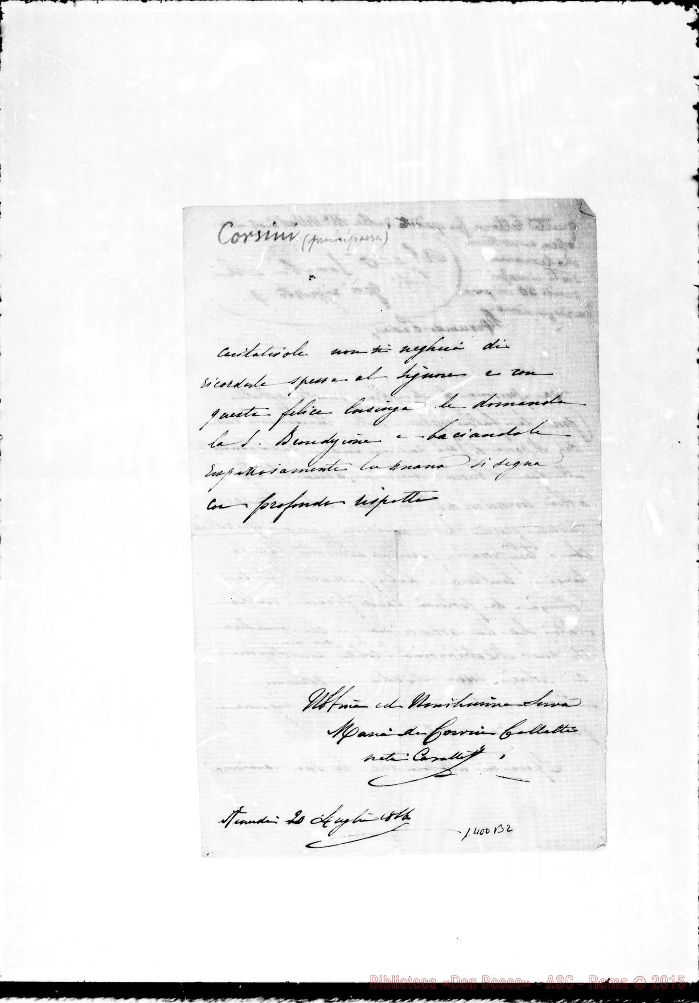 Fotogramma B 2 — Corsini Maria Colletti
