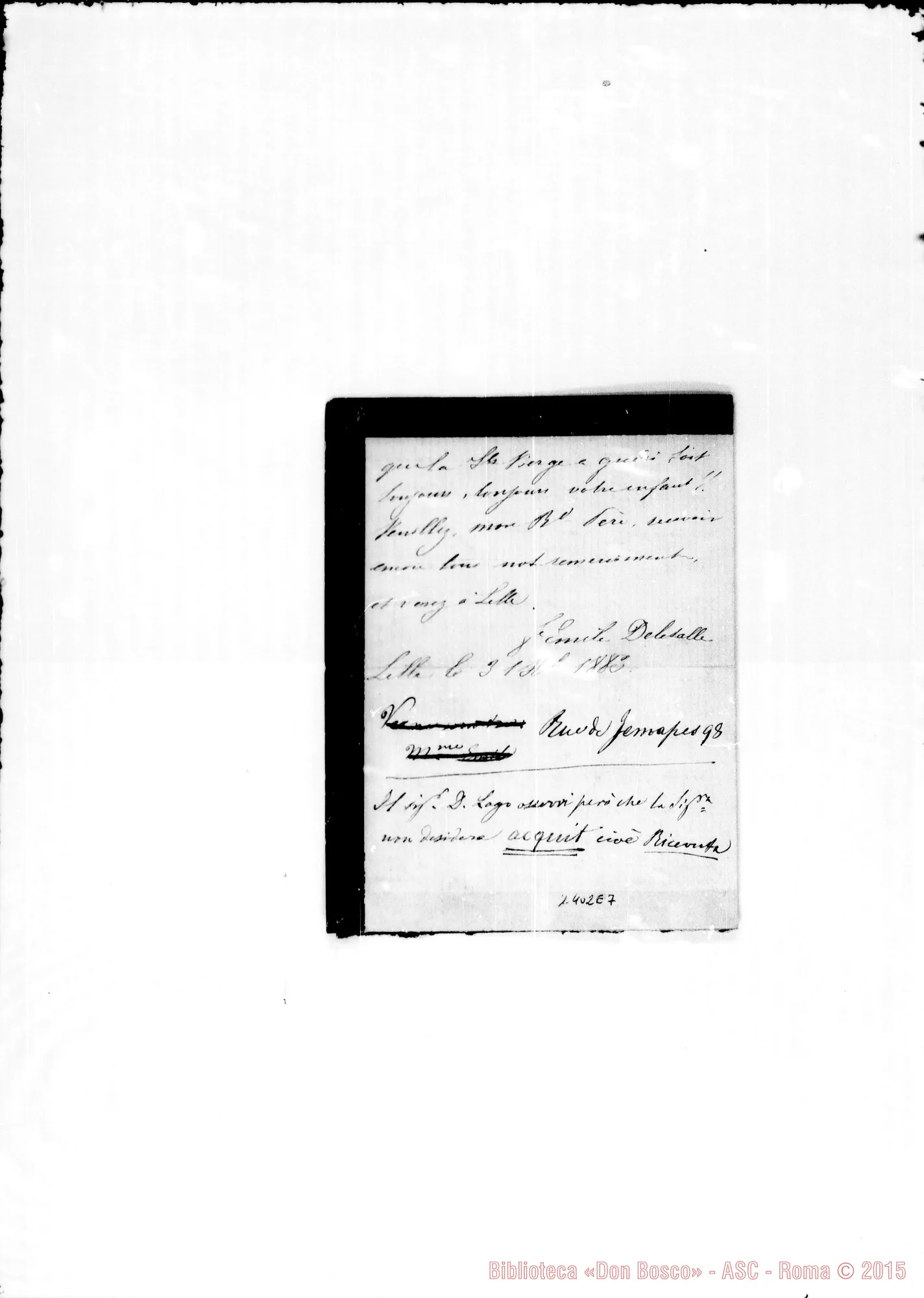 Fotogramma E 7 — Delasalle Emile