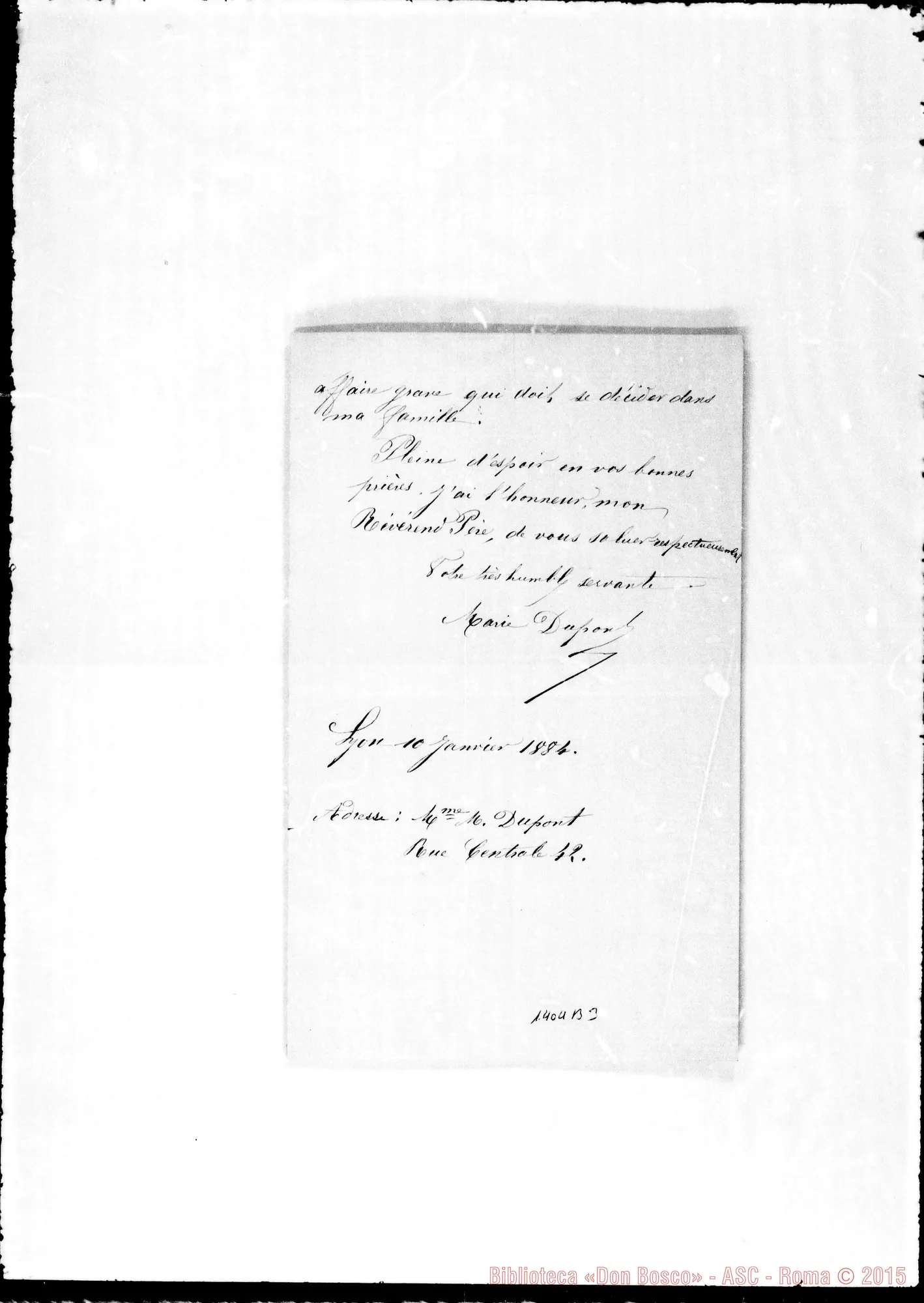 Fotogramma B 3 — Dupont Maria