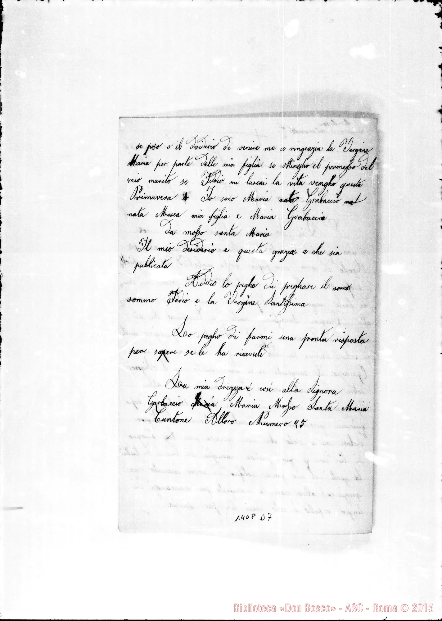 Fotogramma D 7 — Garbaccio Maria