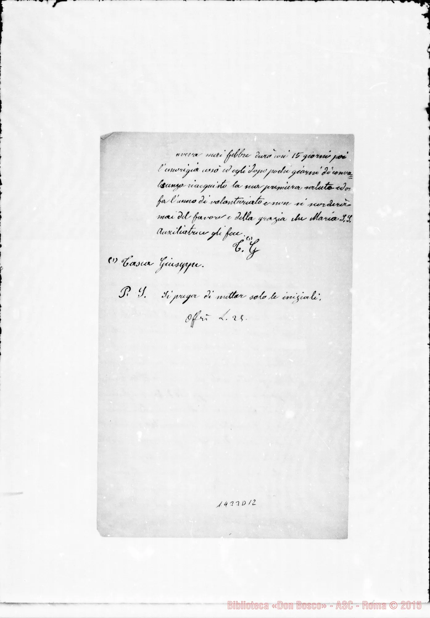 Fotogramma D 12 — Tasca Giuseppe