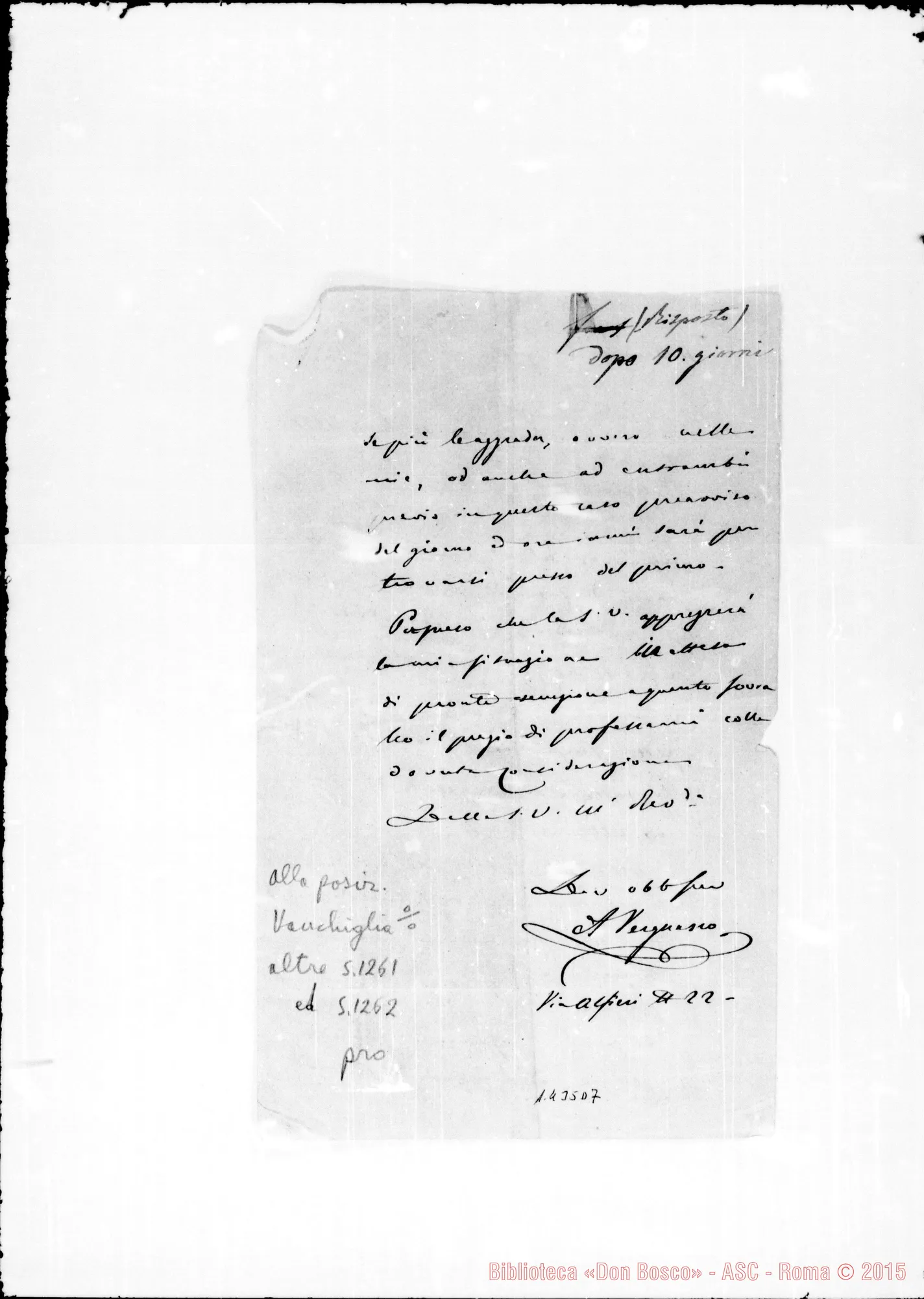Fotogramma D 7 — Vergnano A.