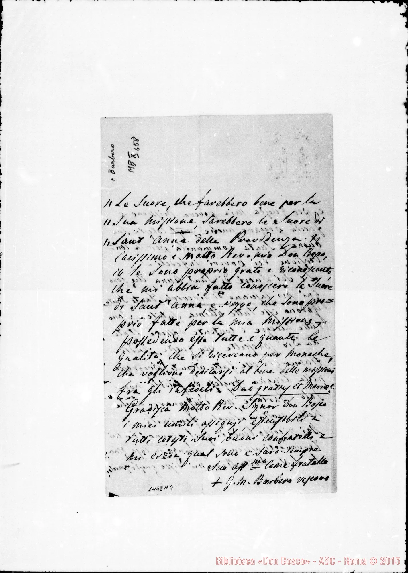 Fotogramma A 4 — Barberos Giov. Domenico