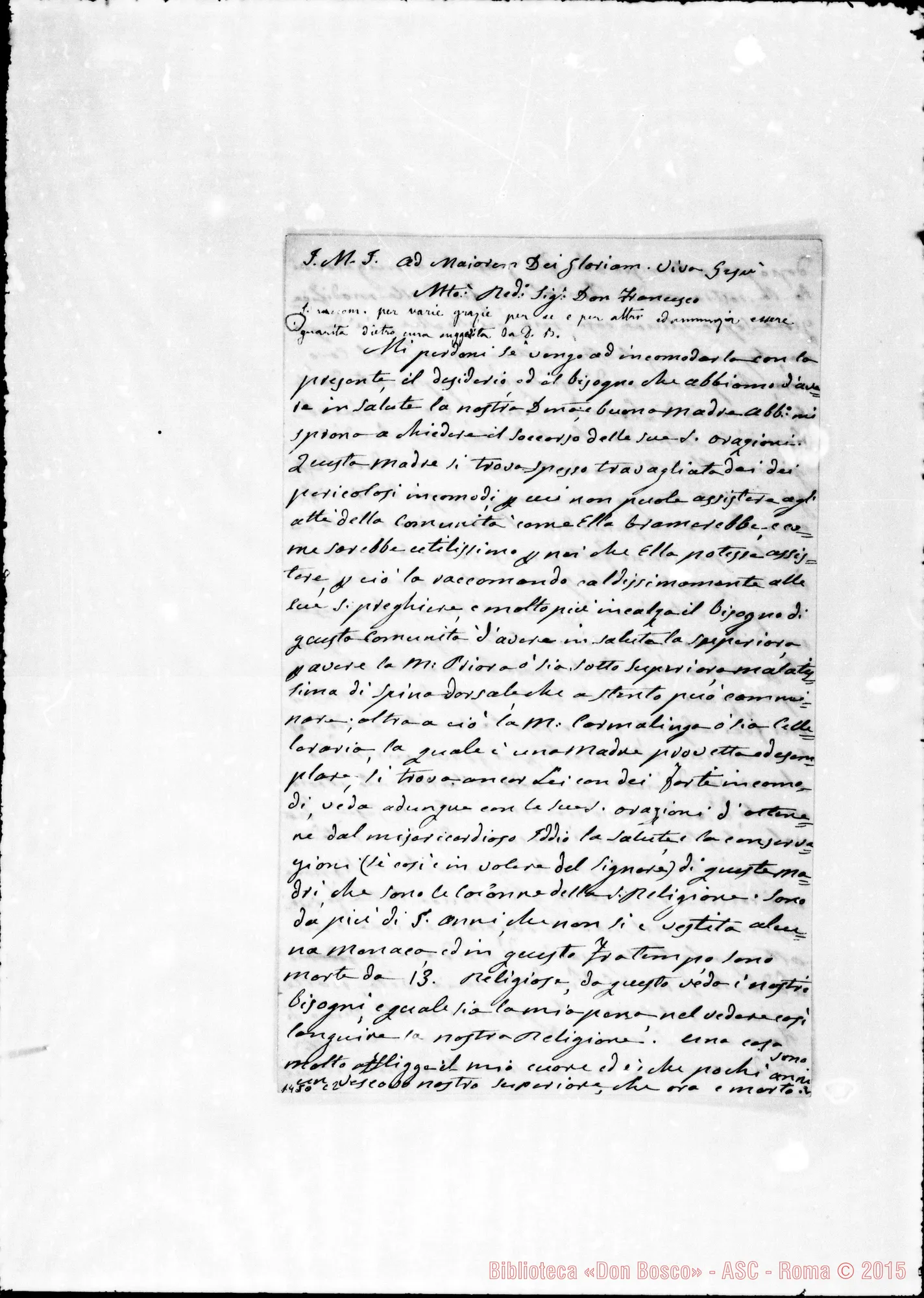 Fotogramma C 2 — Benedettina Donna Maddalena