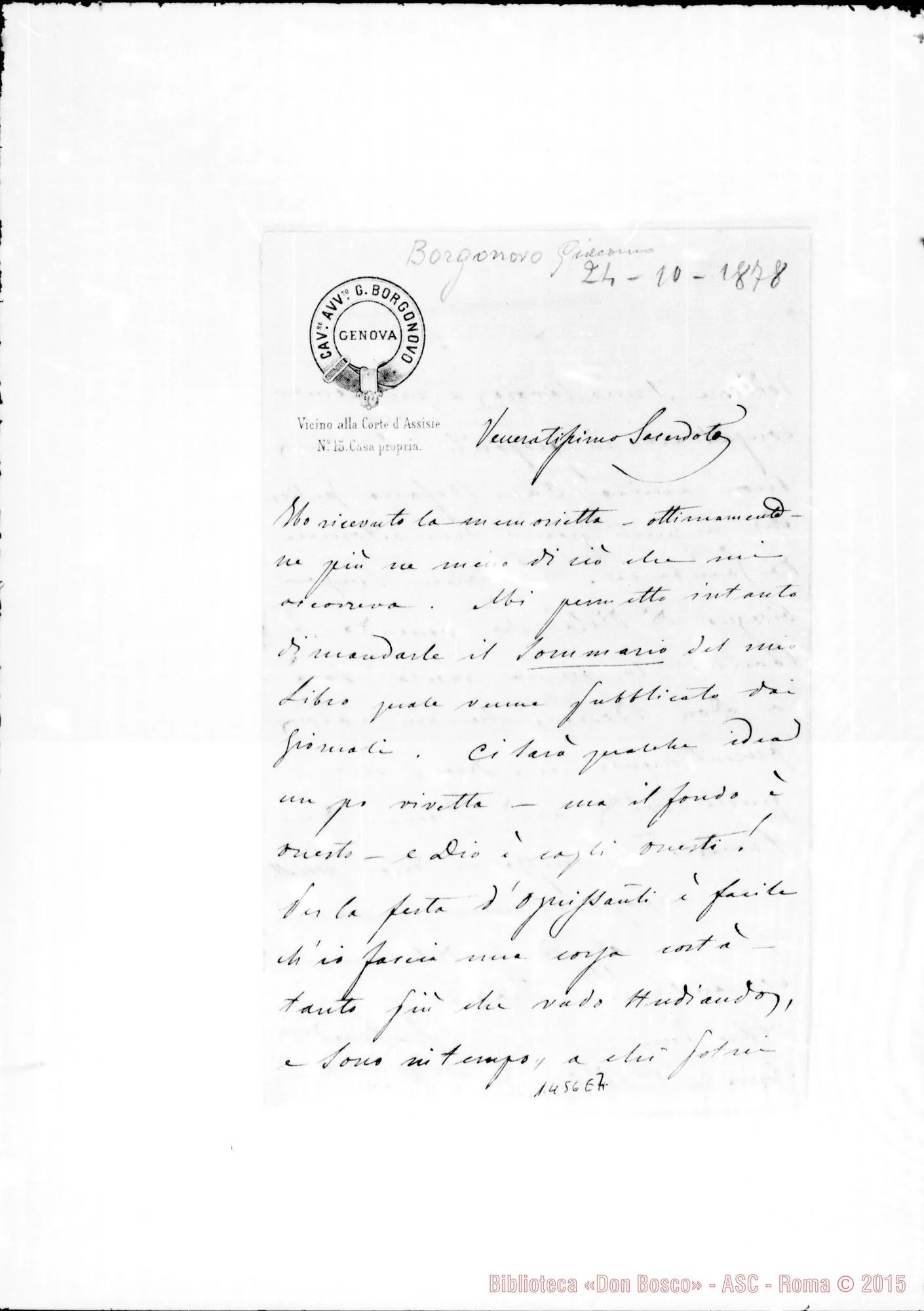 Fotogramma E 7 — Borgonovo Giacomo