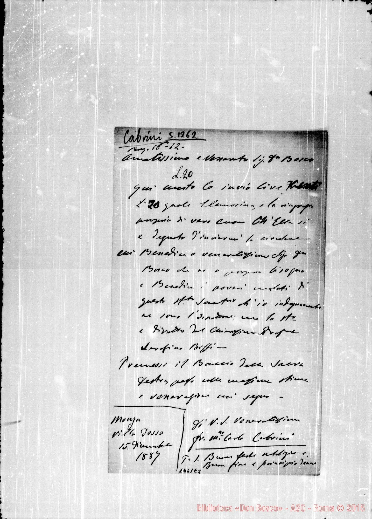 Fotogramma E 7 — Cabrini Carlo