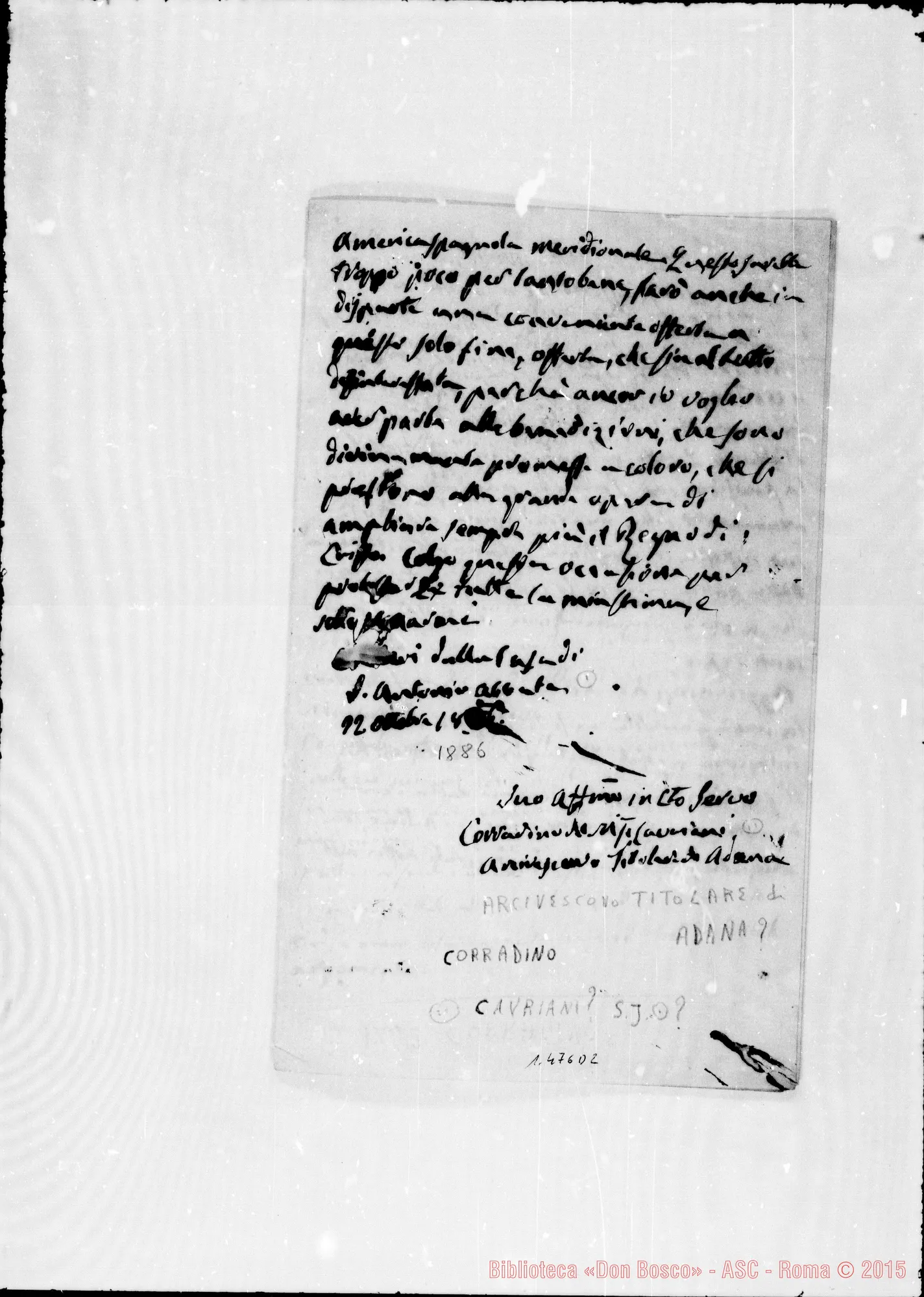 Fotogramma D 2 — Cavriani Corradino