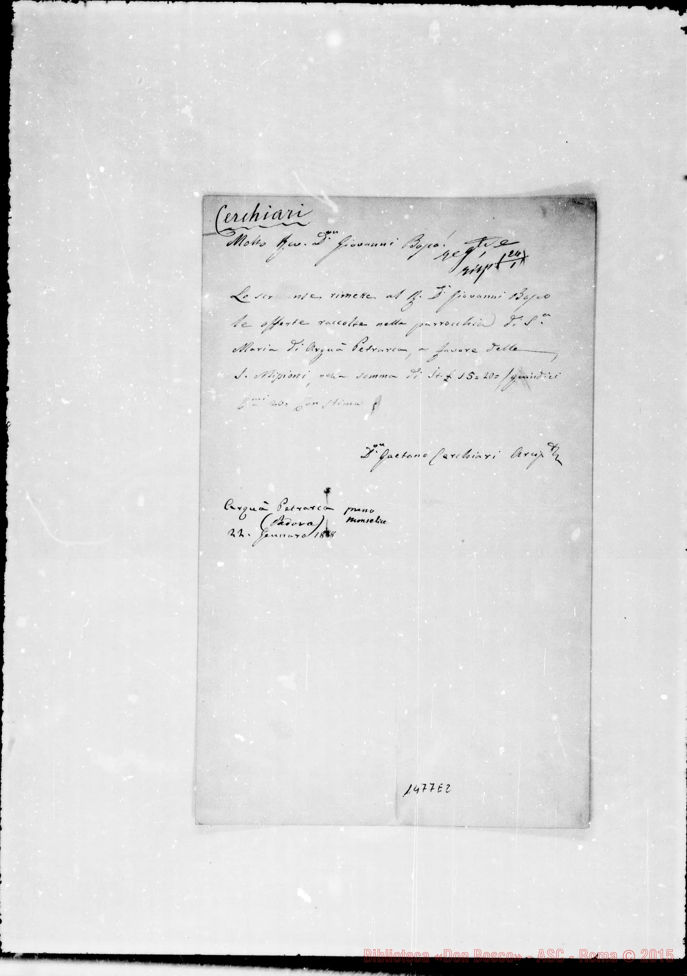 Fotogramma E 2 — Cerchiari Gaetano