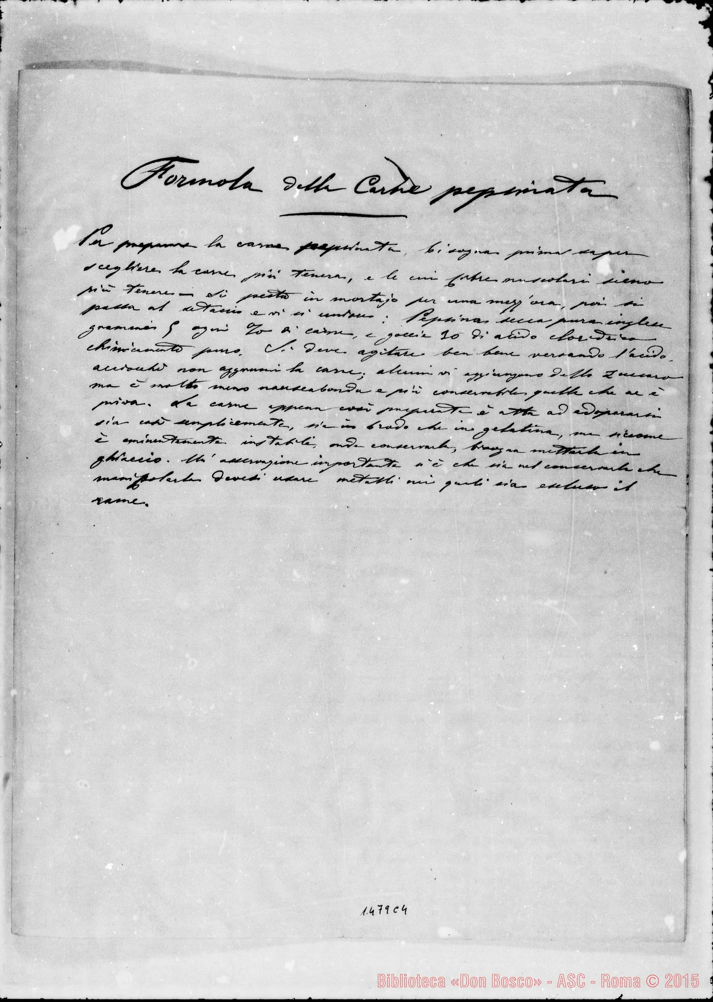 Fotogramma C 4 — » Lettera riguardante Chambord