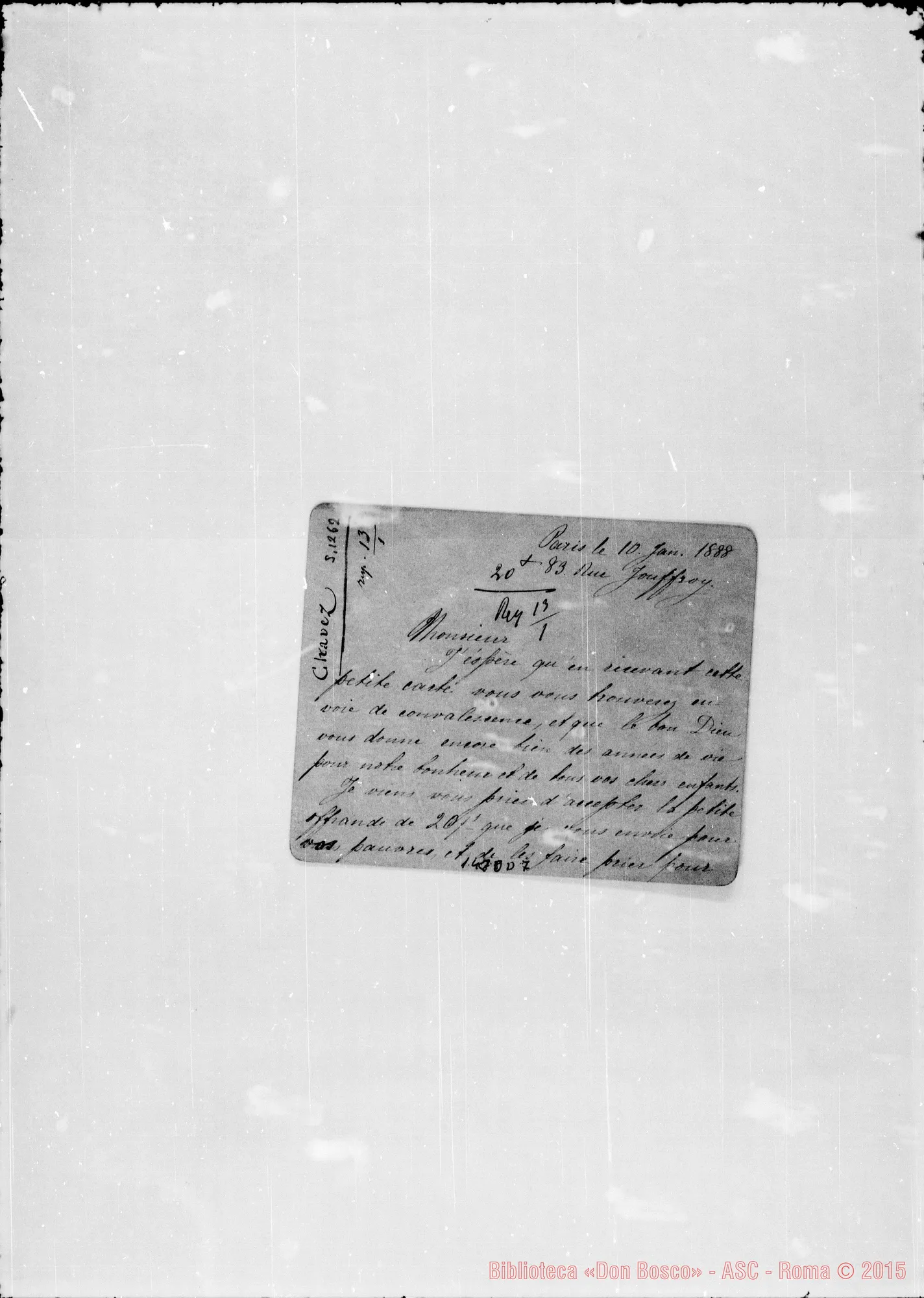 Fotogramma D 7 — » » . Allegati fogli riguardanti D. Bosco