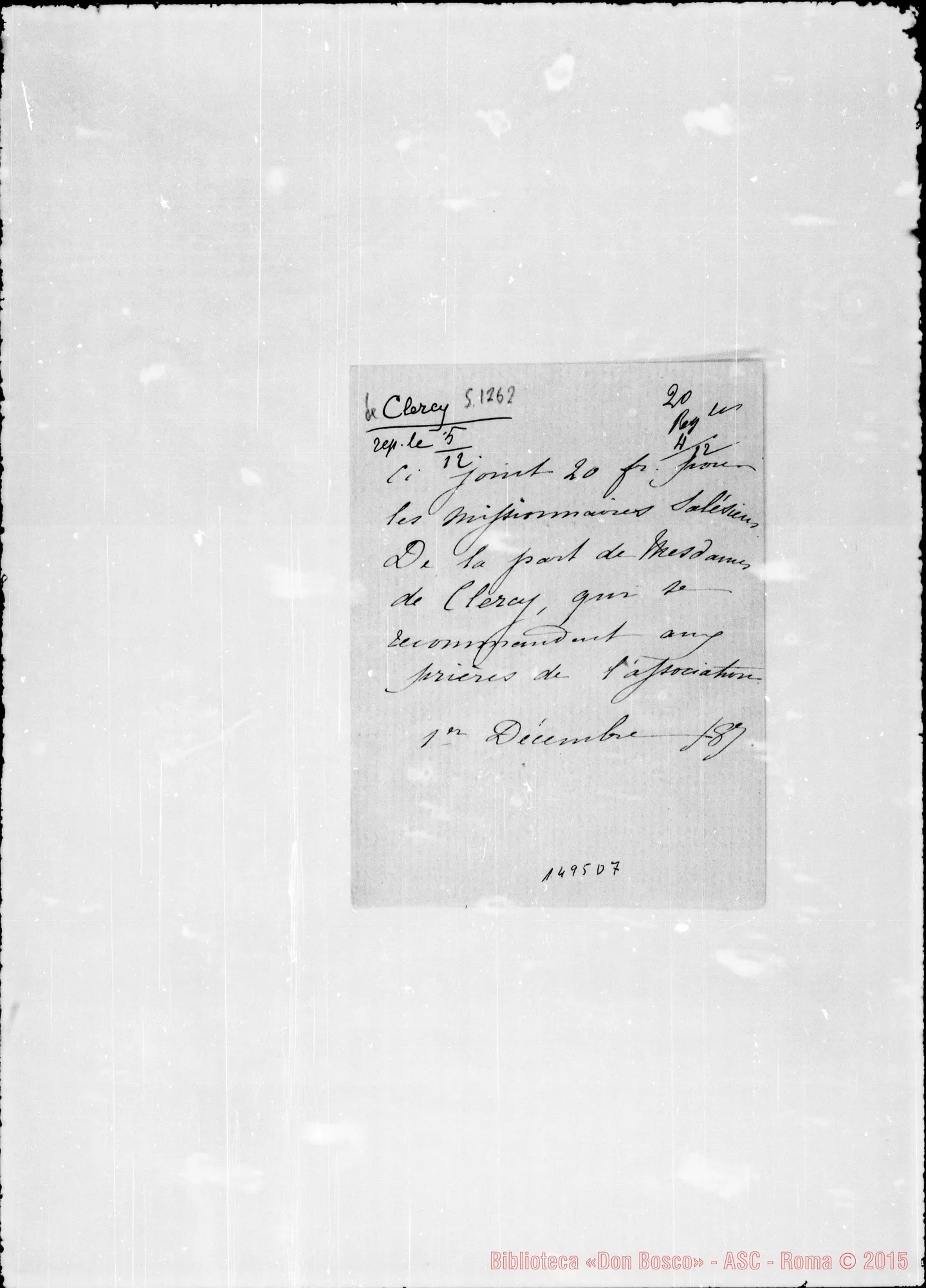 Fotogramma D 7 — De Clercy