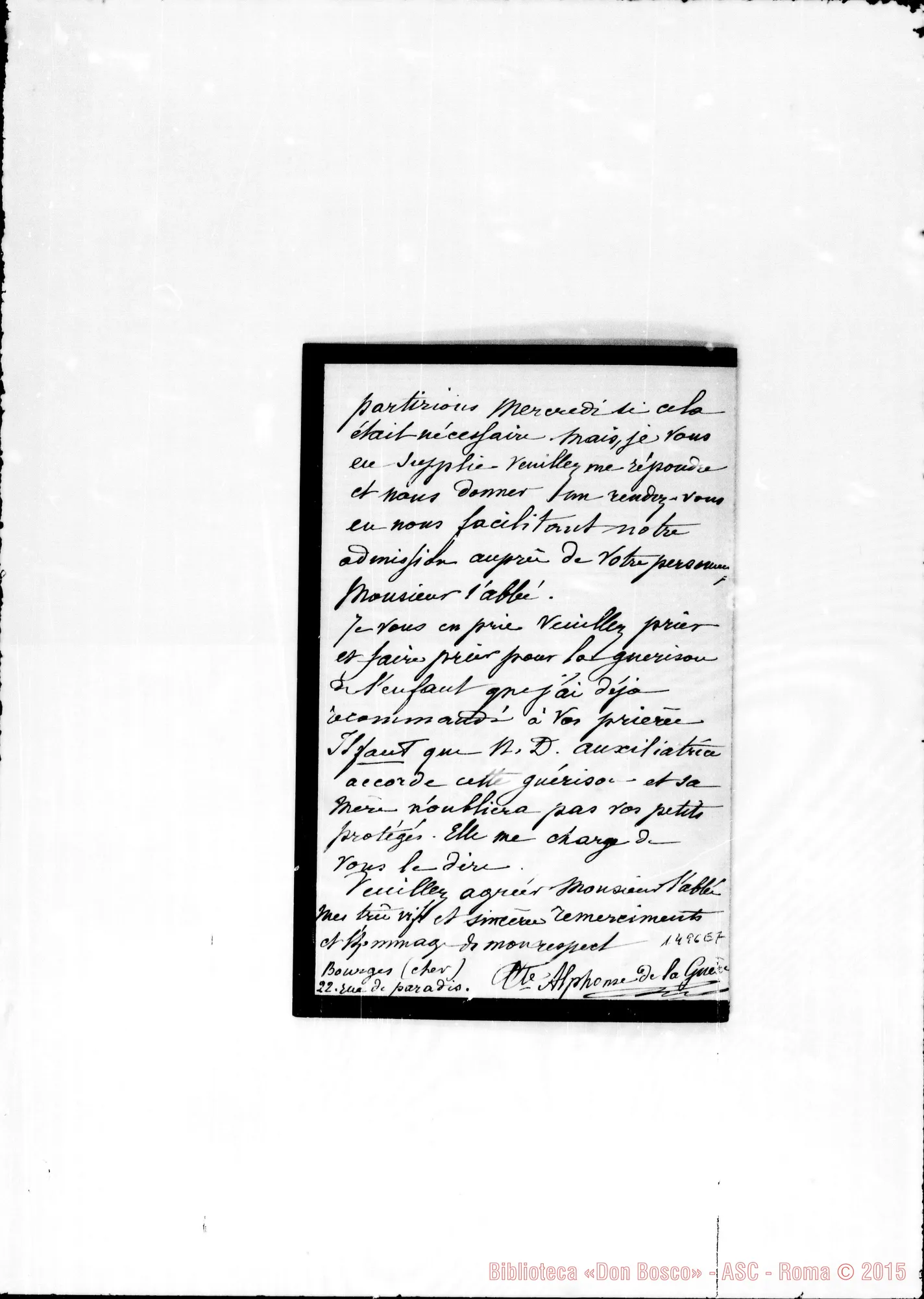 Fotogramma E 7 — De la Guerre Alphonse