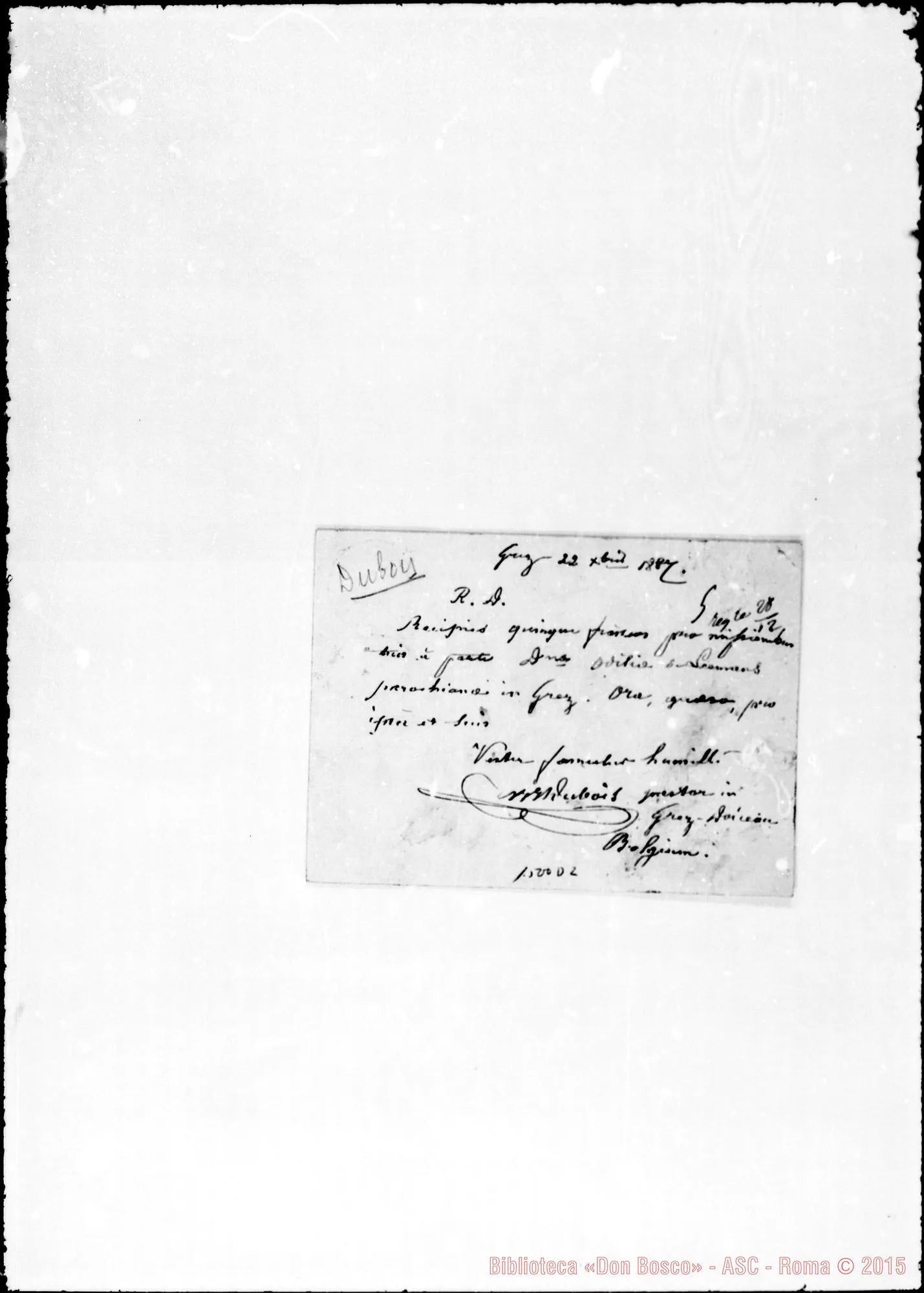 Fotogramma D 2 — Dubois E.