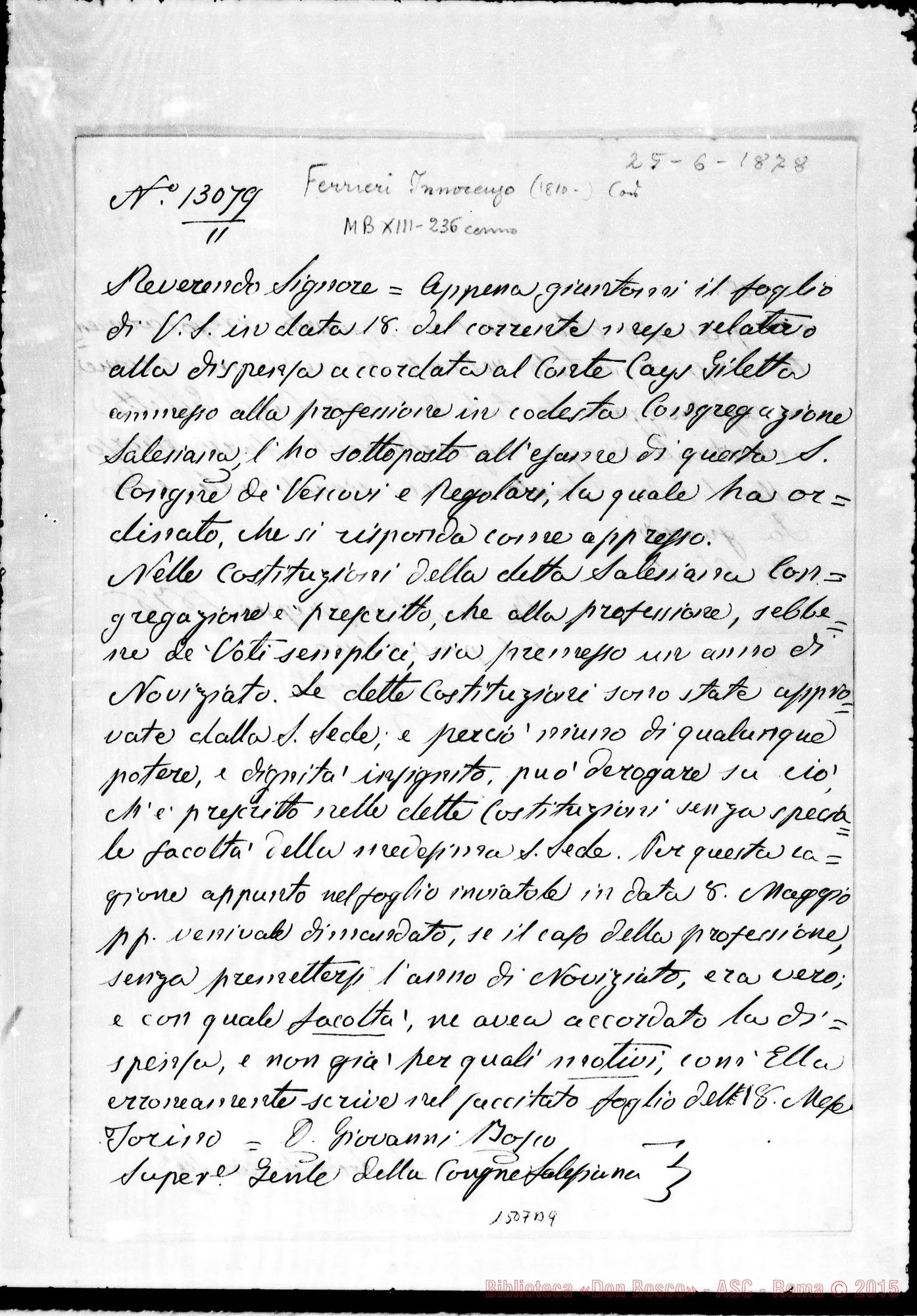 Fotogramma B 9 — Ferrieri Innocenzo