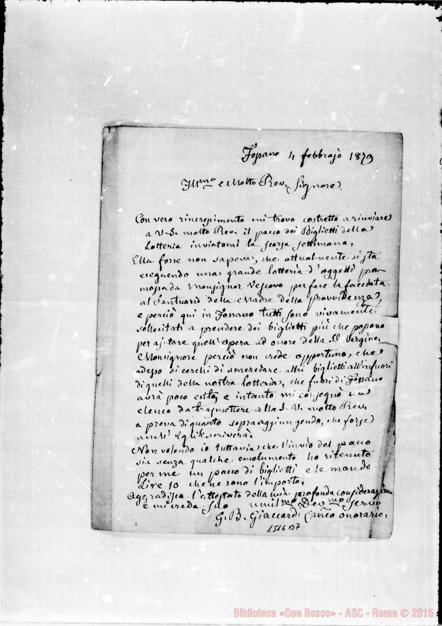 Fotogramma B 7 — Giaccardi G.B.