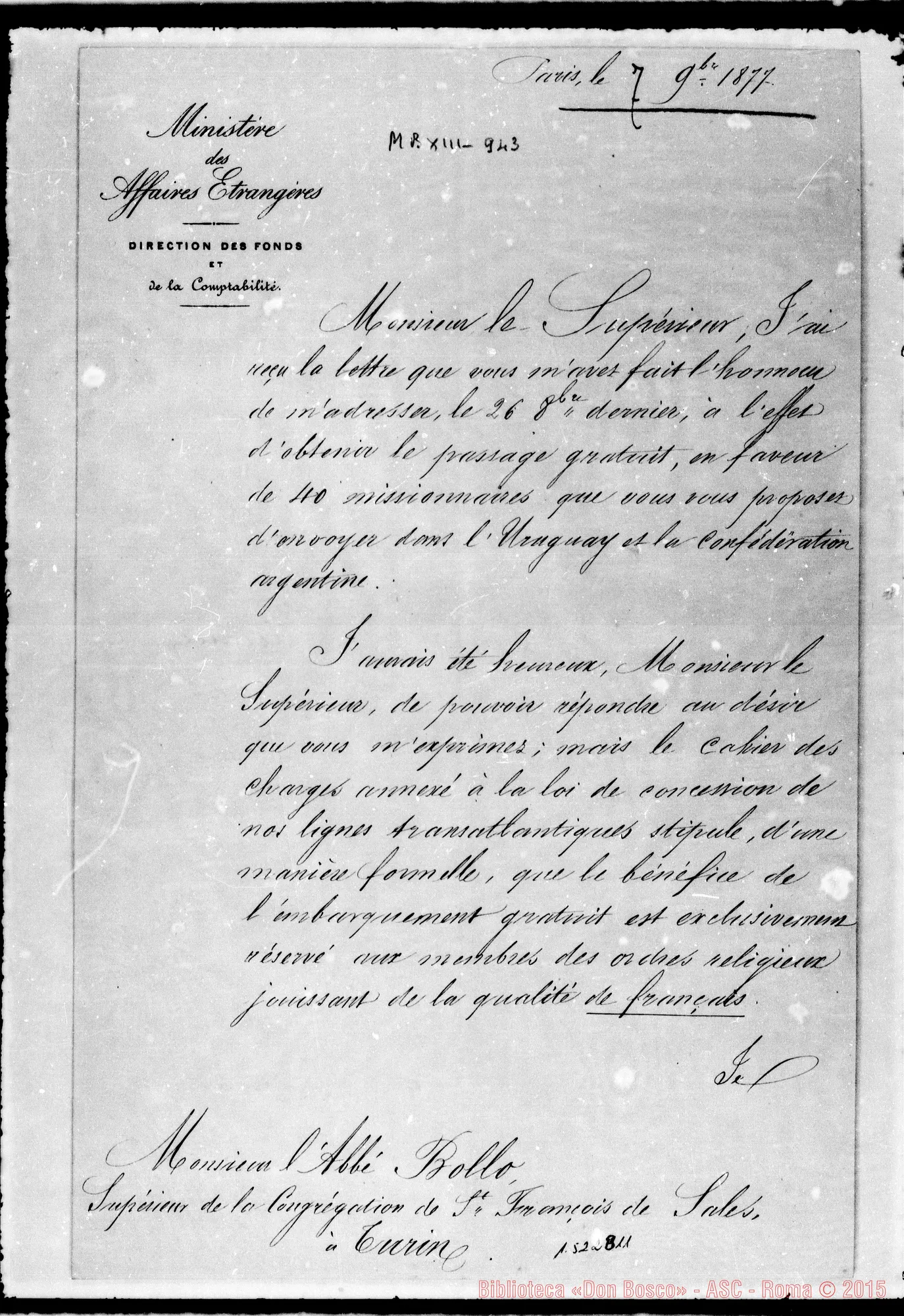 Fotogramma B 11 — » » Francese: esteri