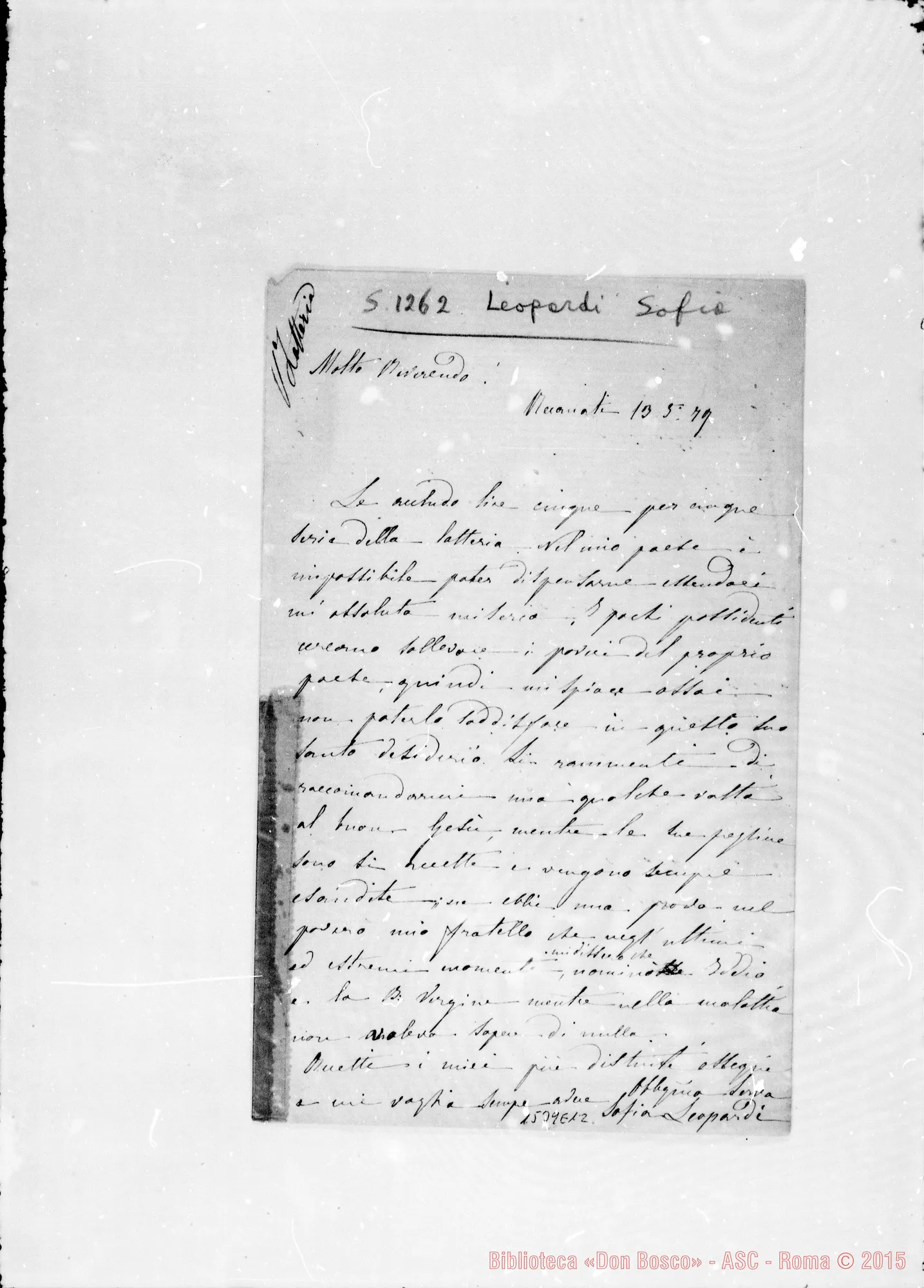 Fotogramma E 12 — Leopardi Sofia