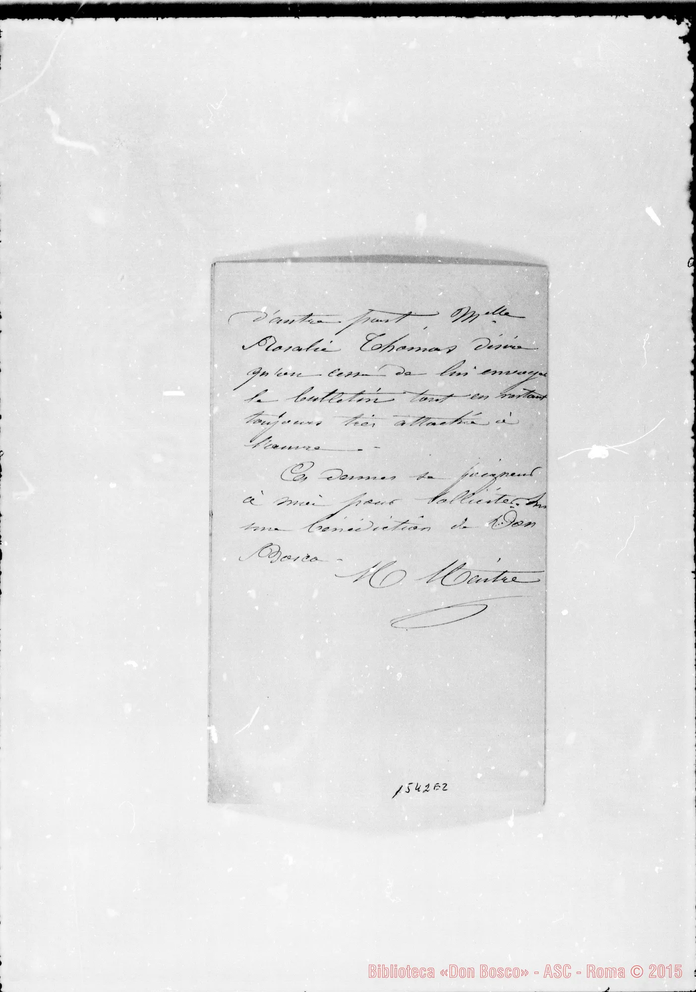 Fotogramma E 2 — Maitre M.